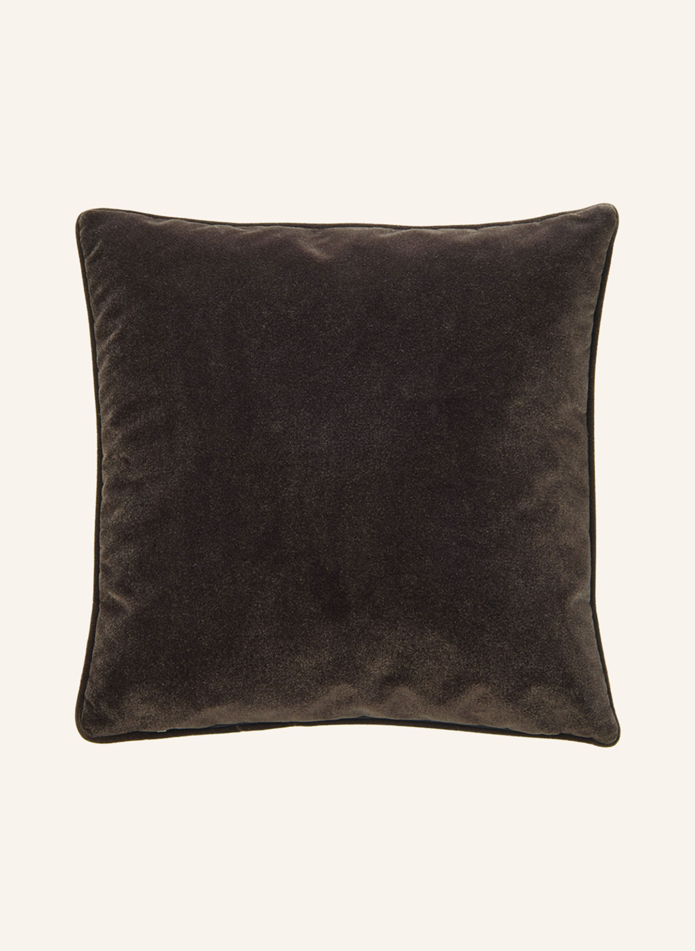 ROHLEDER NOBLE Decorative Velvet Cushion: CAMEL / SILVER / BLACK