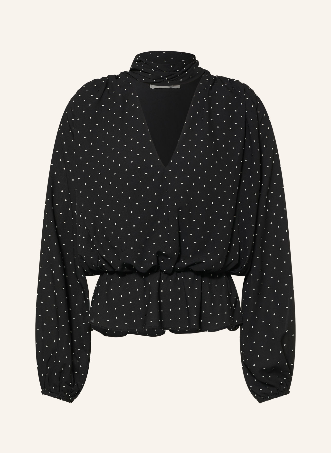 NEO NOIR Schluppenbluse ETTALIE: SCHWARZ / WEISS