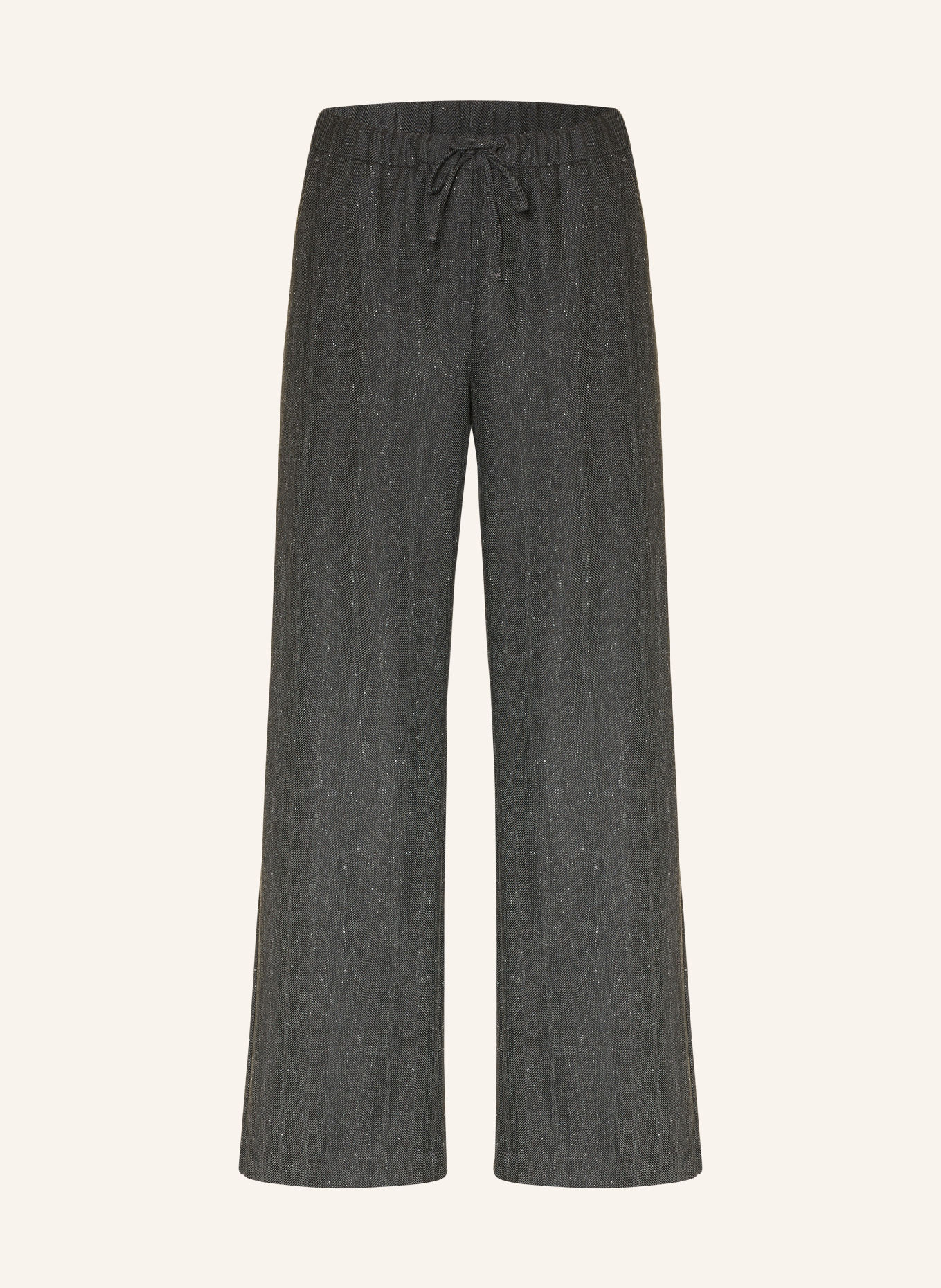 OPUS PANTS MUCIA MOVE Trousers: DARK GRAY