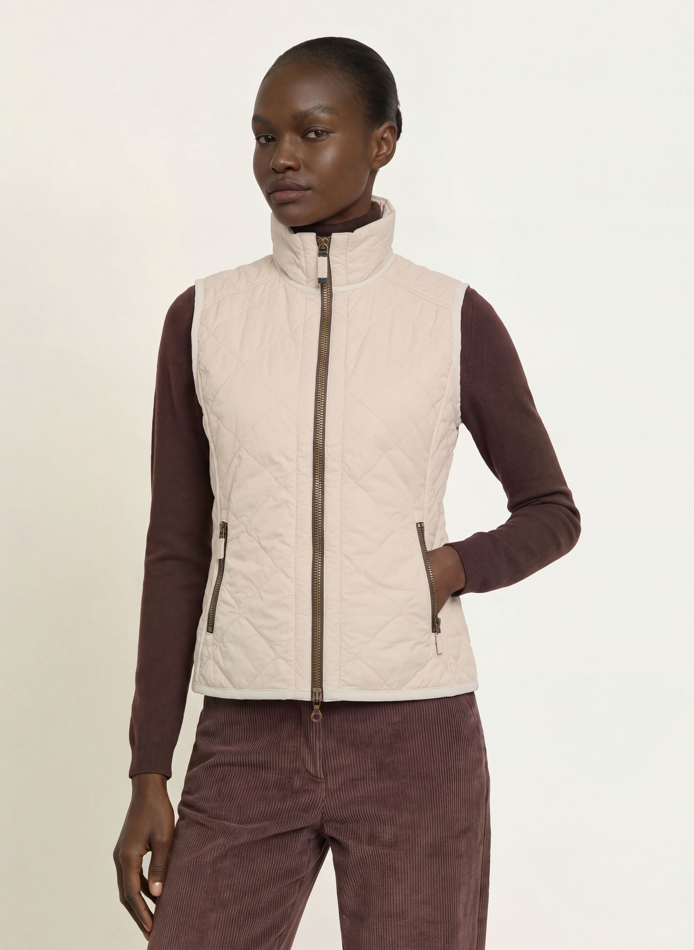 FRAUENSCHUH Gilet matelassé TRACY: BEIGE