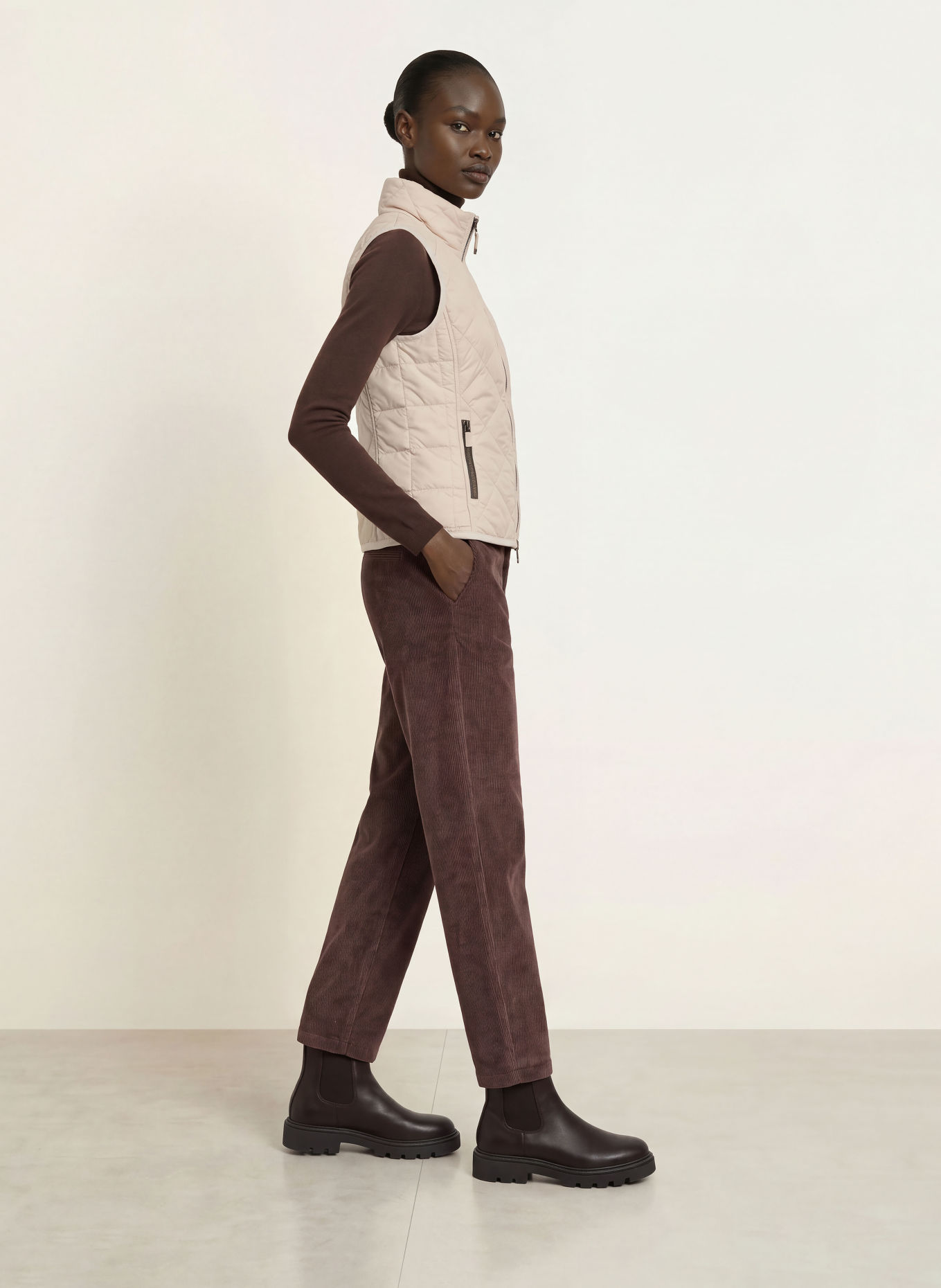 FRAUENSCHUH Gilet matelassé TRACY: BEIGE