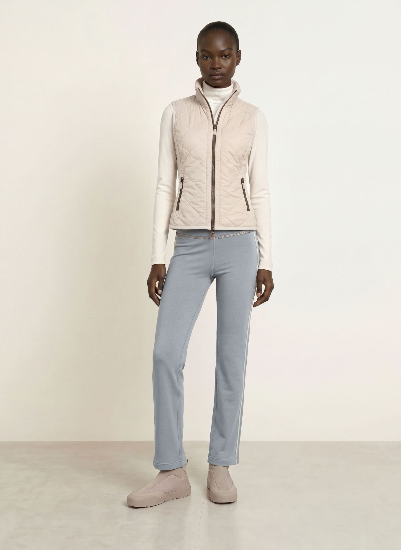 FRAUENSCHUH Sweatpant INGA: BLAUWGRIJS / GRIJS