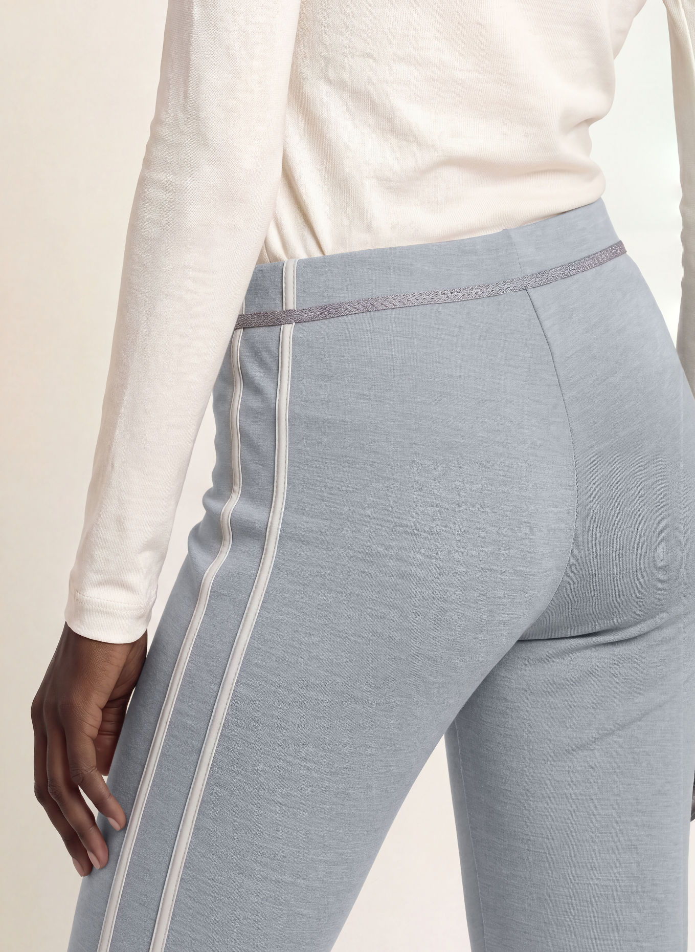 FRAUENSCHUH Sweatpant INGA: BLAUWGRIJS / GRIJS