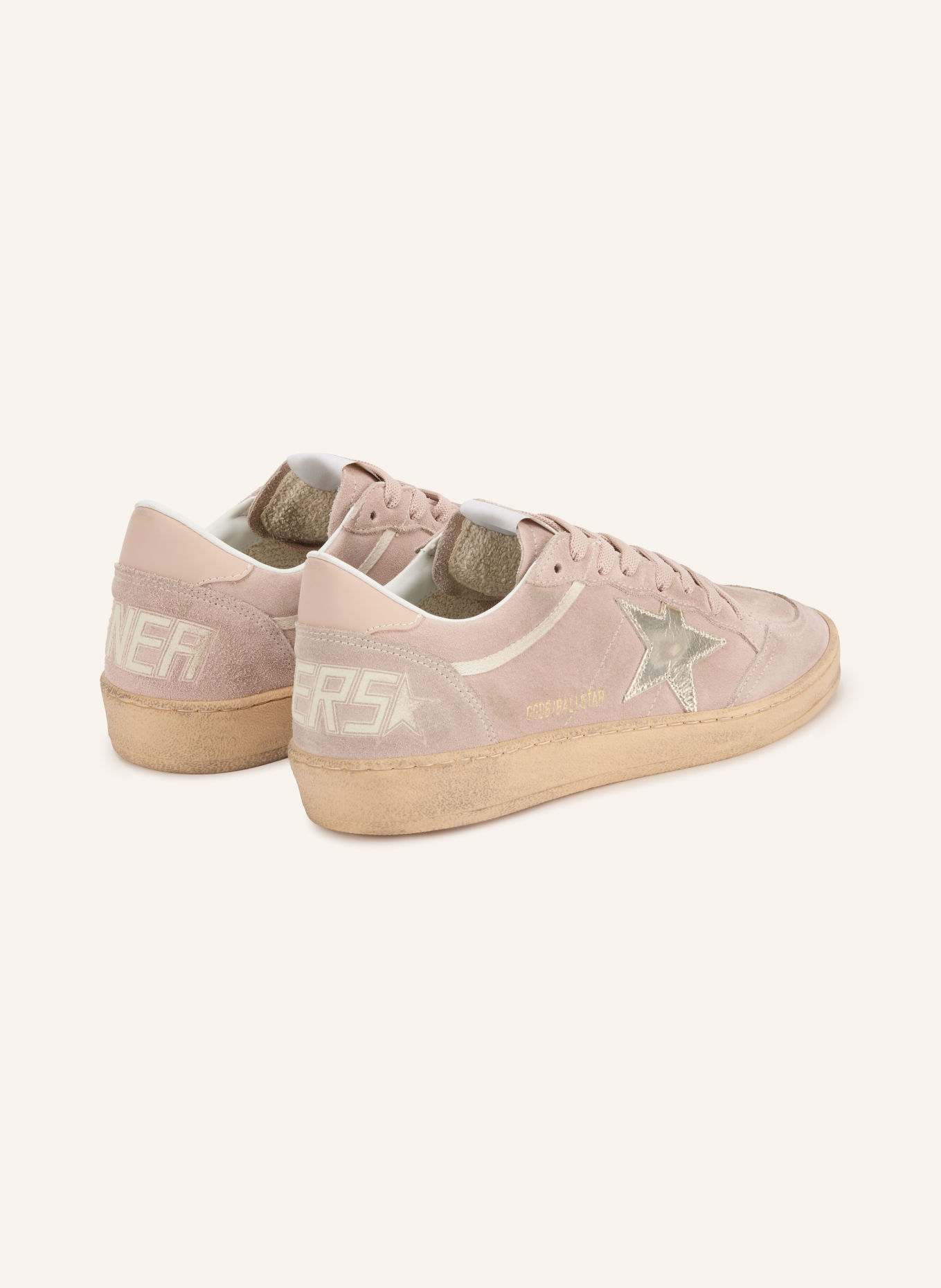 GOLDEN GOOSE Sneakersy BALL STAR: SVĚTLE RŮŽOVÁ / BÍLÁ
