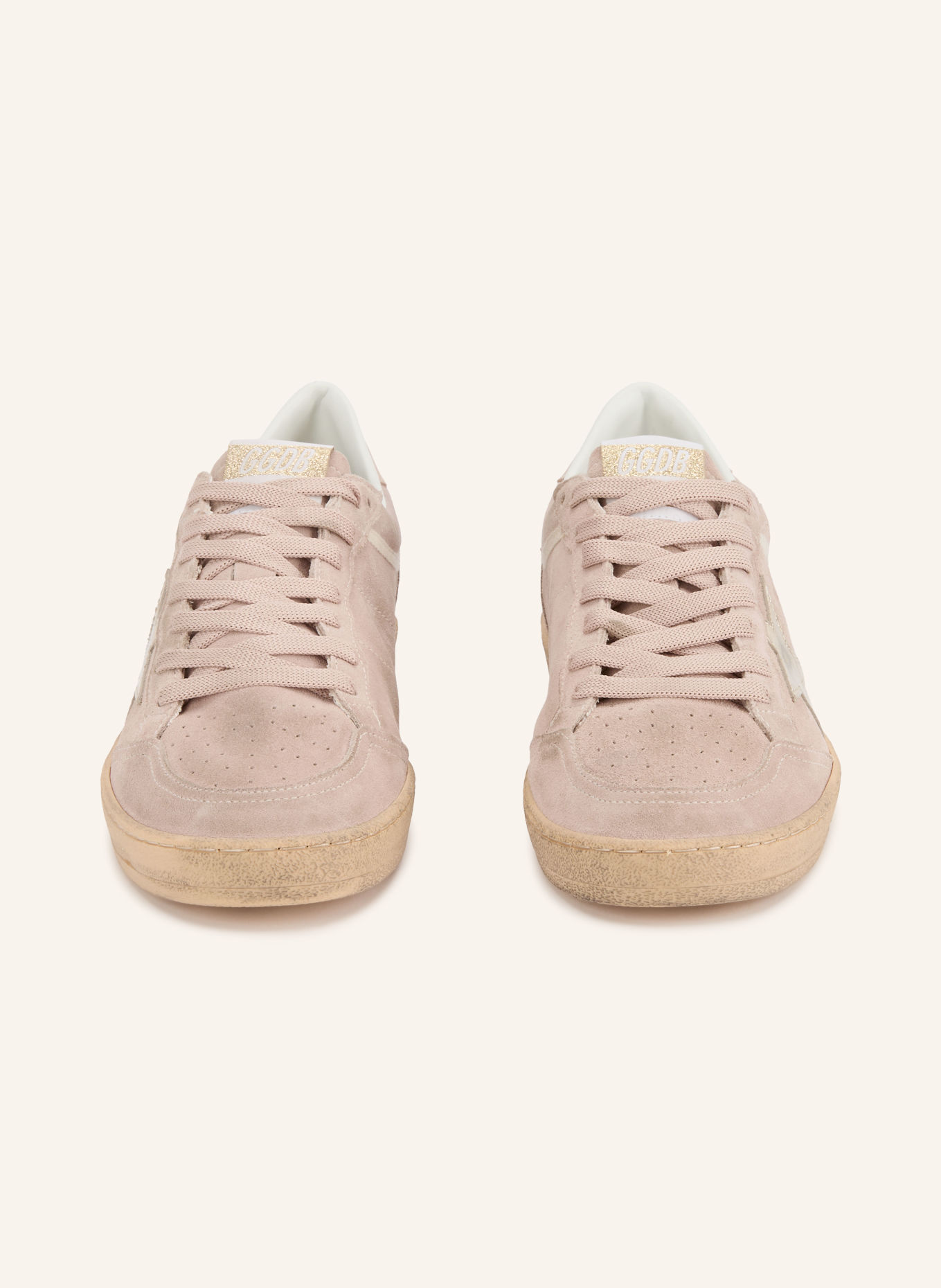 GOLDEN GOOSE Sneakersy BALL STAR: SVĚTLE RŮŽOVÁ / BÍLÁ