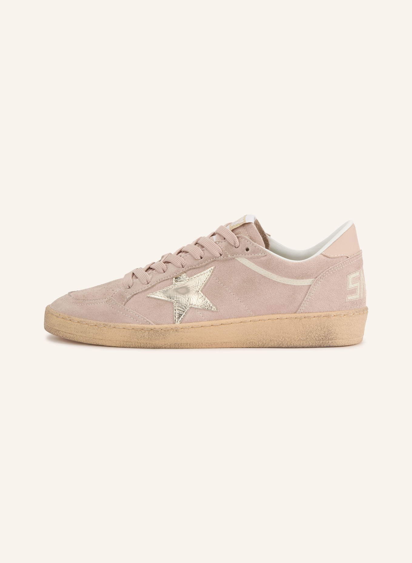 GOLDEN GOOSE Sneakersy BALL STAR: SVĚTLE RŮŽOVÁ / BÍLÁ