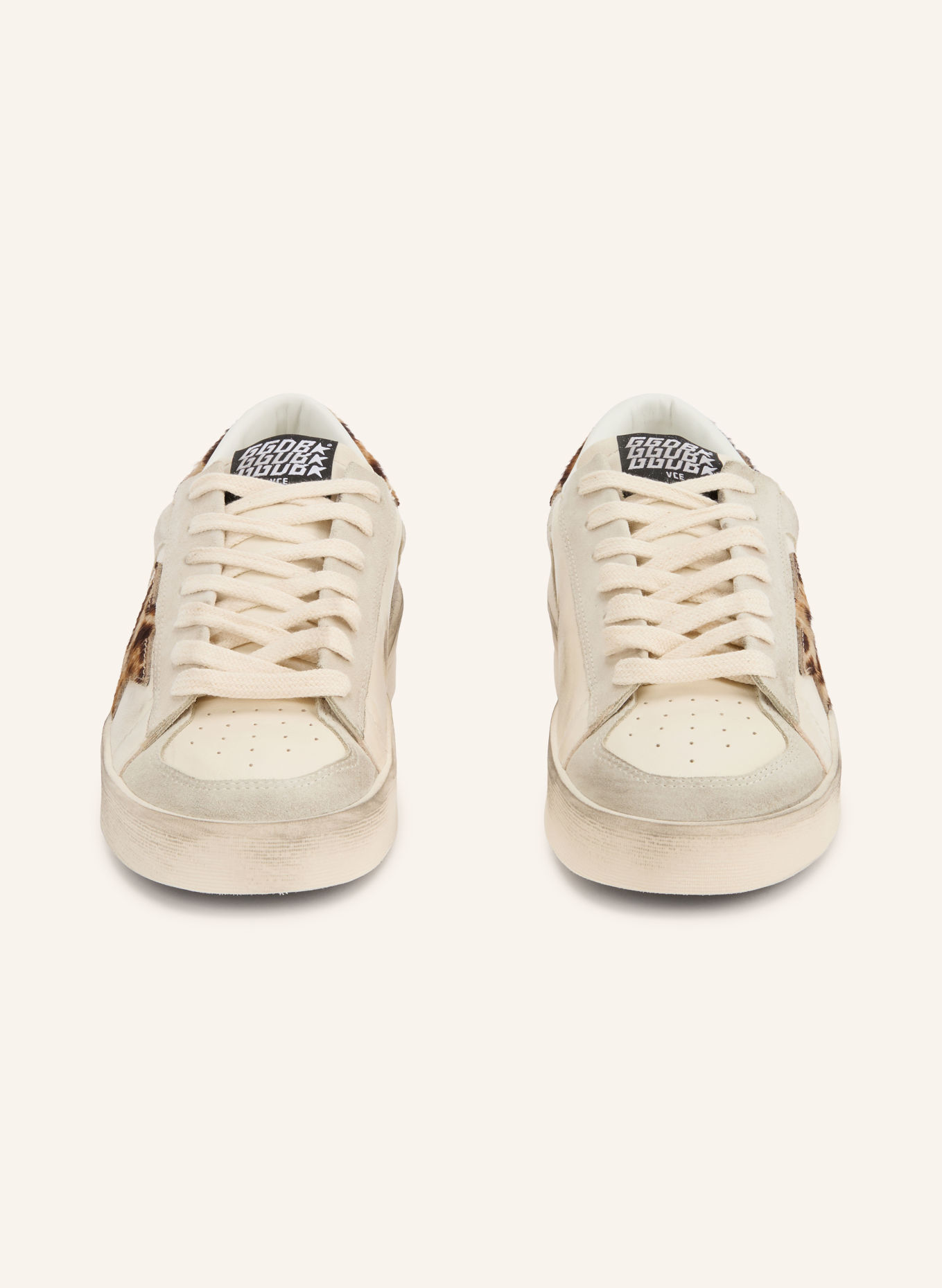 GOLDEN GOOSE Sneakersy STARDAN: SVĚTLE ŠEDÁ / HNĚDÁ / KRÉMOVÁ