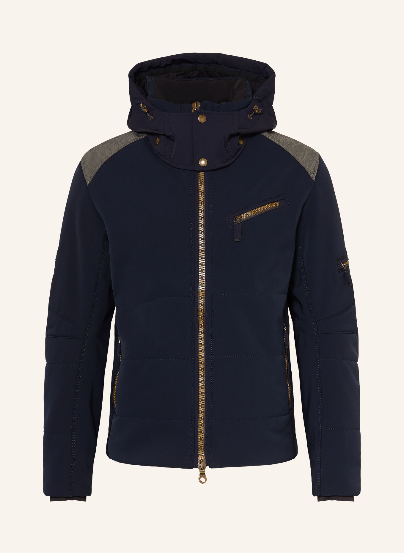FRAUENSCHUH Kurtka narciarska softshell MATTAY-S: GRANATOWY