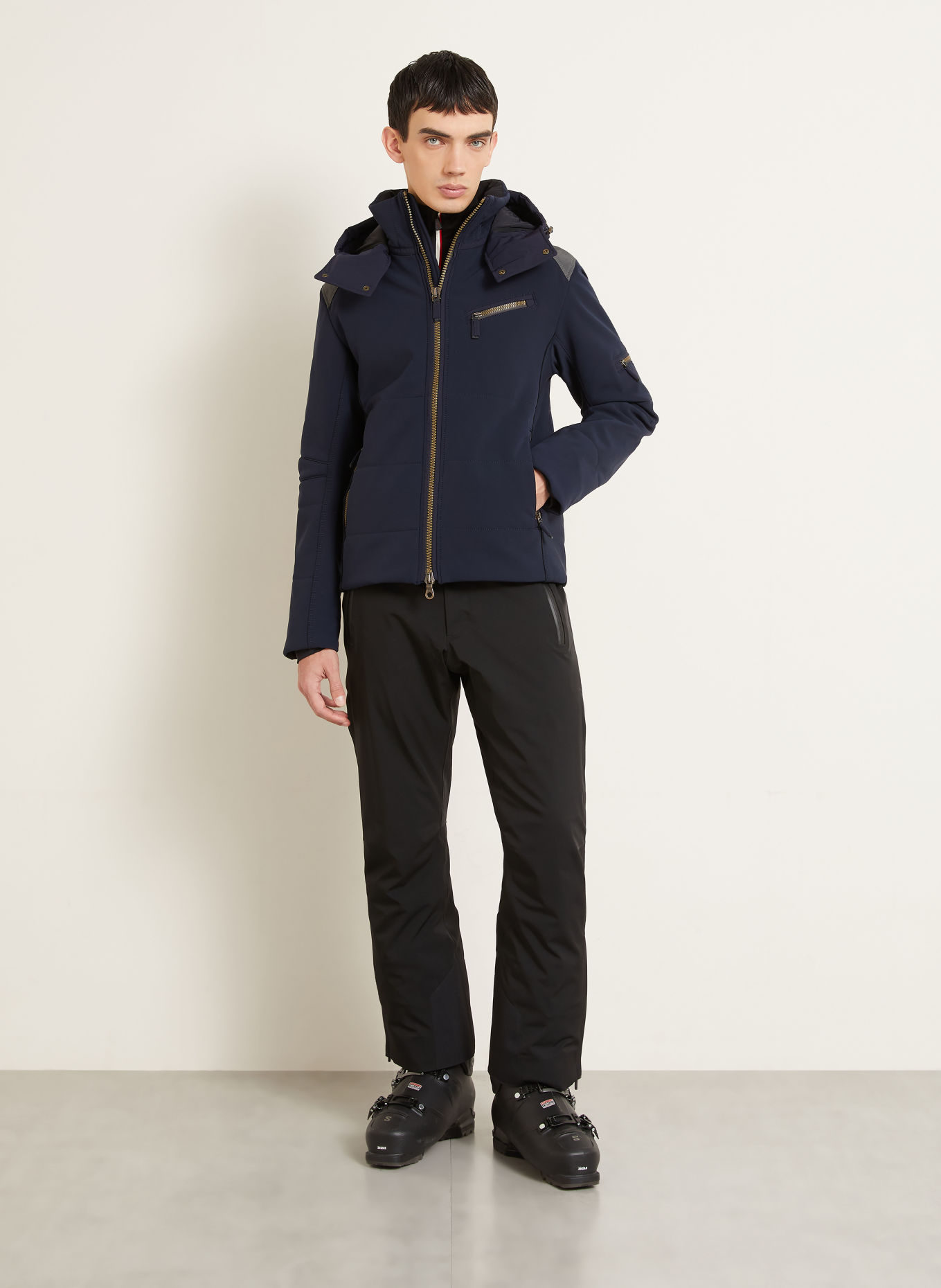 FRAUENSCHUH Kurtka narciarska softshell MATTAY-S: GRANATOWY