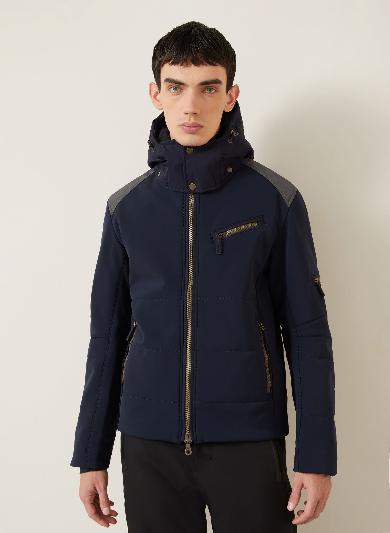 FRAUENSCHUH Kurtka narciarska softshell MATTAY-S: GRANATOWY