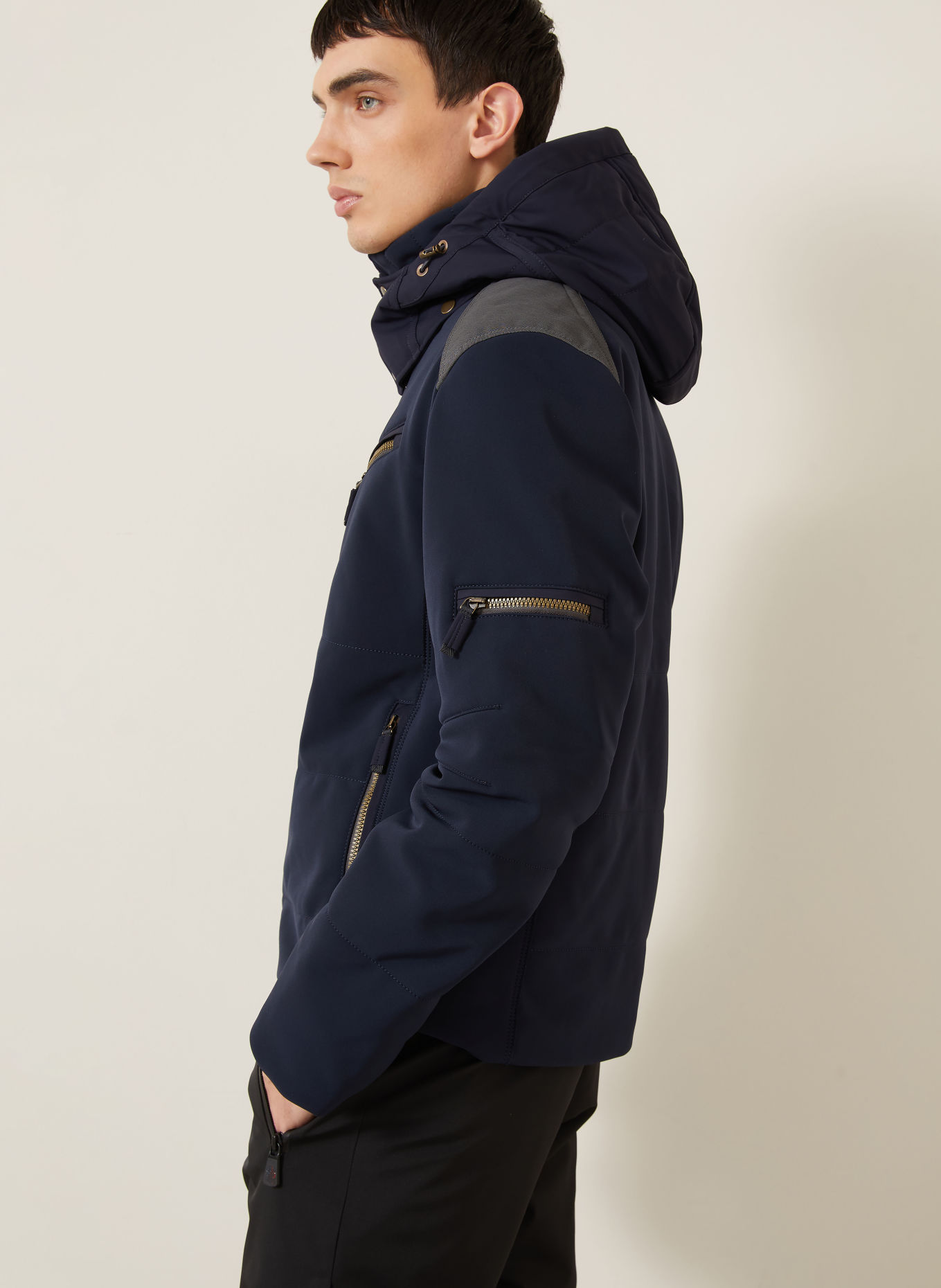 FRAUENSCHUH Kurtka narciarska softshell MATTAY-S: GRANATOWY
