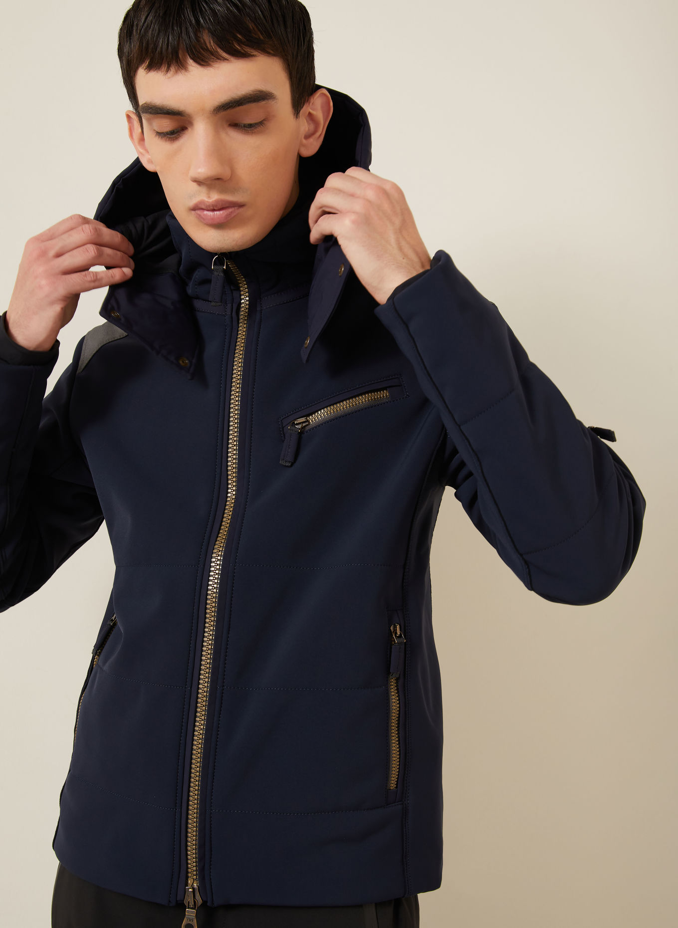 FRAUENSCHUH Kurtka narciarska softshell MATTAY-S: GRANATOWY