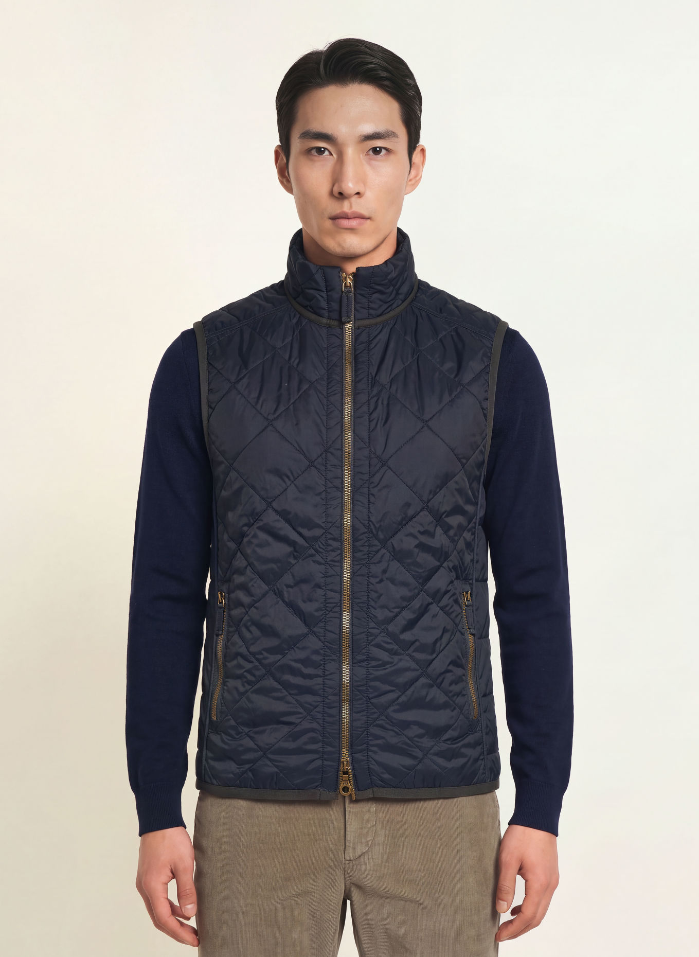 FRAUENSCHUH HENRI Quilted vest: DARK BLUE