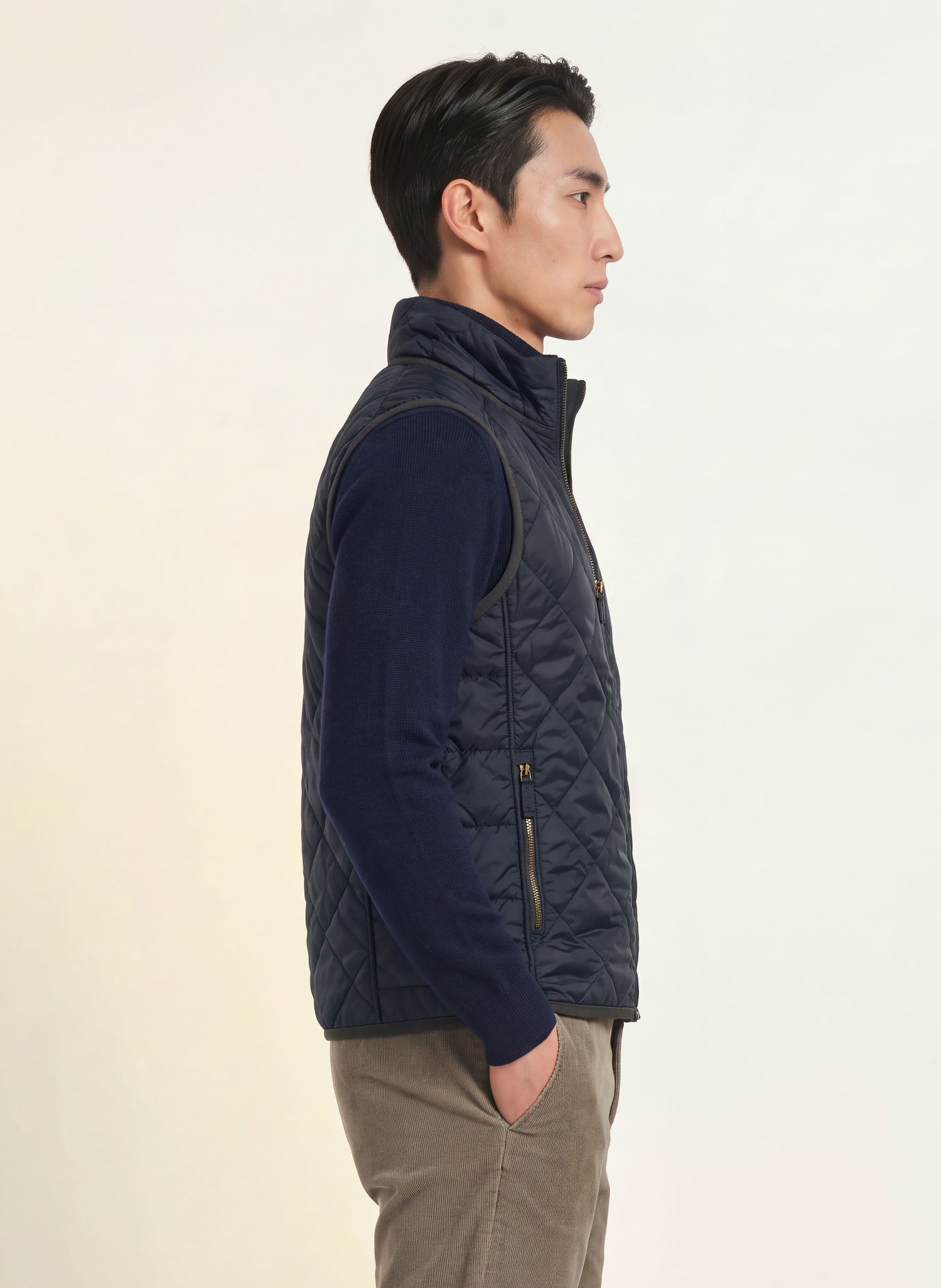 FRAUENSCHUH HENRI Quilted vest: DARK BLUE