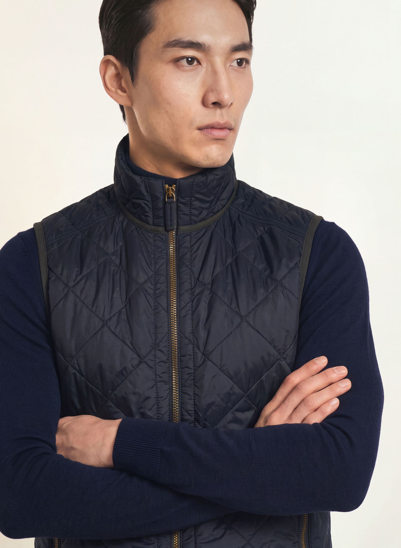 FRAUENSCHUH HENRI Quilted vest: DARK BLUE
