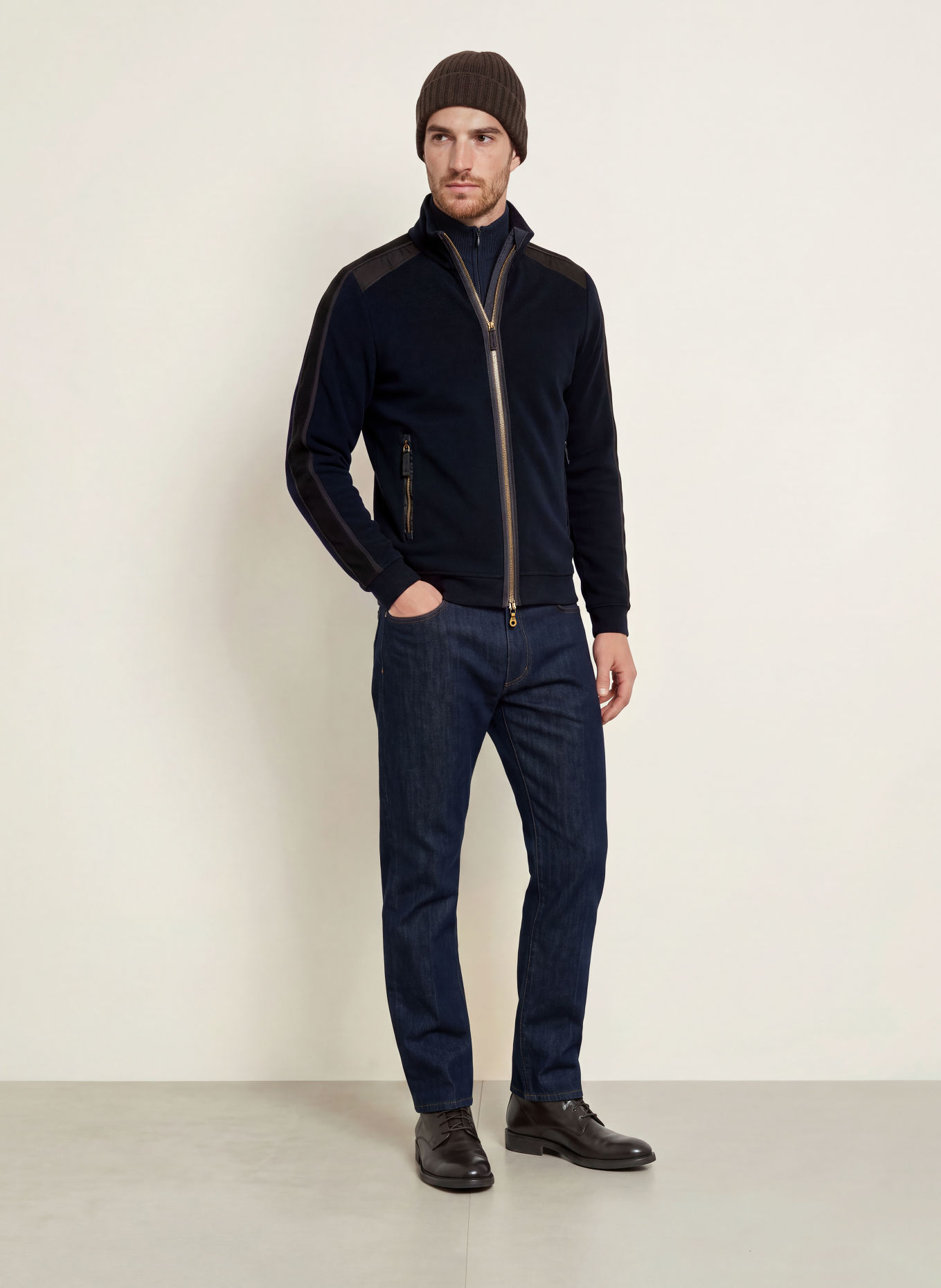 FRAUENSCHUH ANTONIO-BF Fleece jacket: DARK BLUE