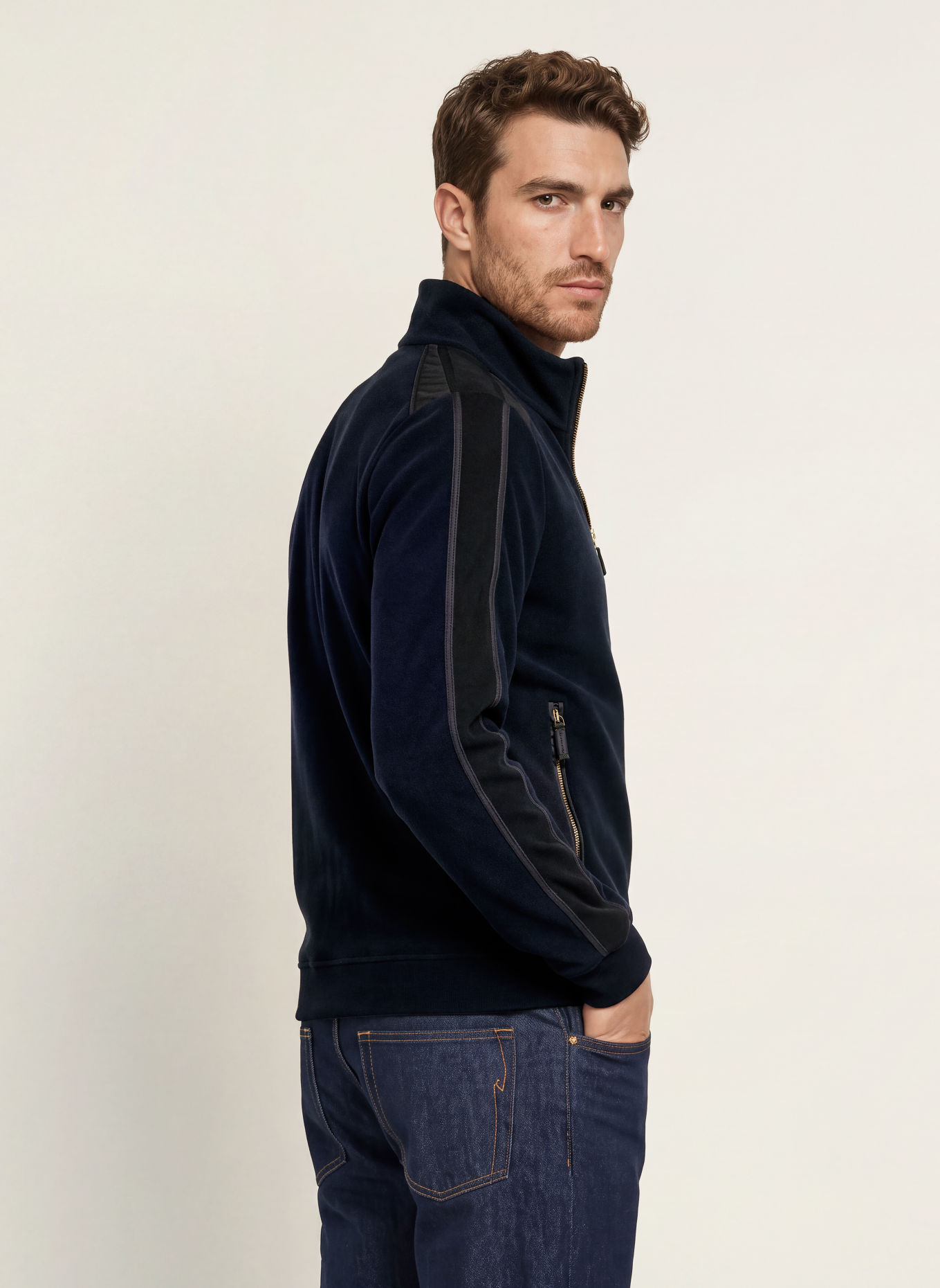 FRAUENSCHUH ANTONIO-BF Fleece jacket: DARK BLUE