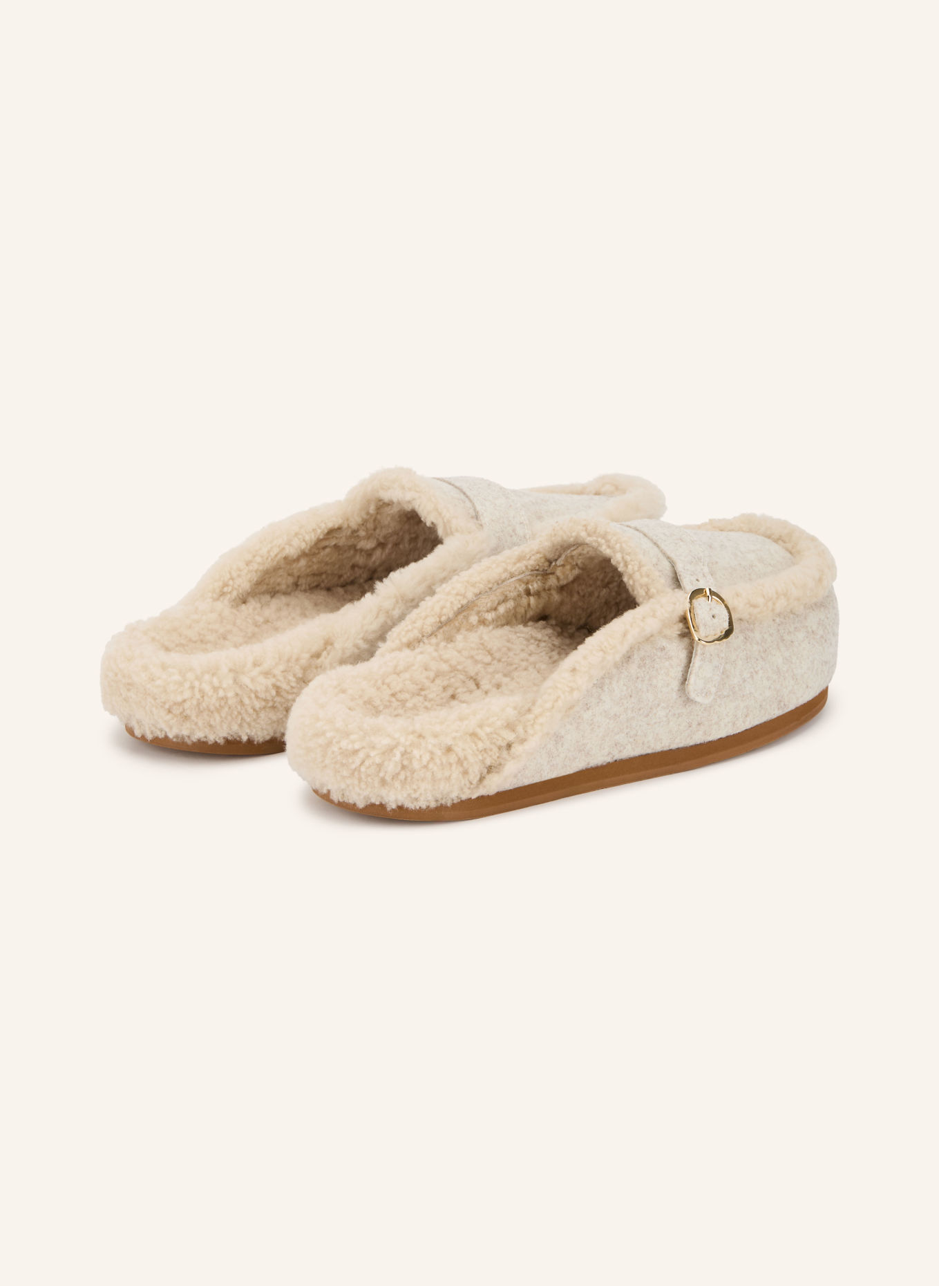 ANCIENT GREEK SANDALS Pantofi tip mules LILEA: MARO DESCHIS / AUR