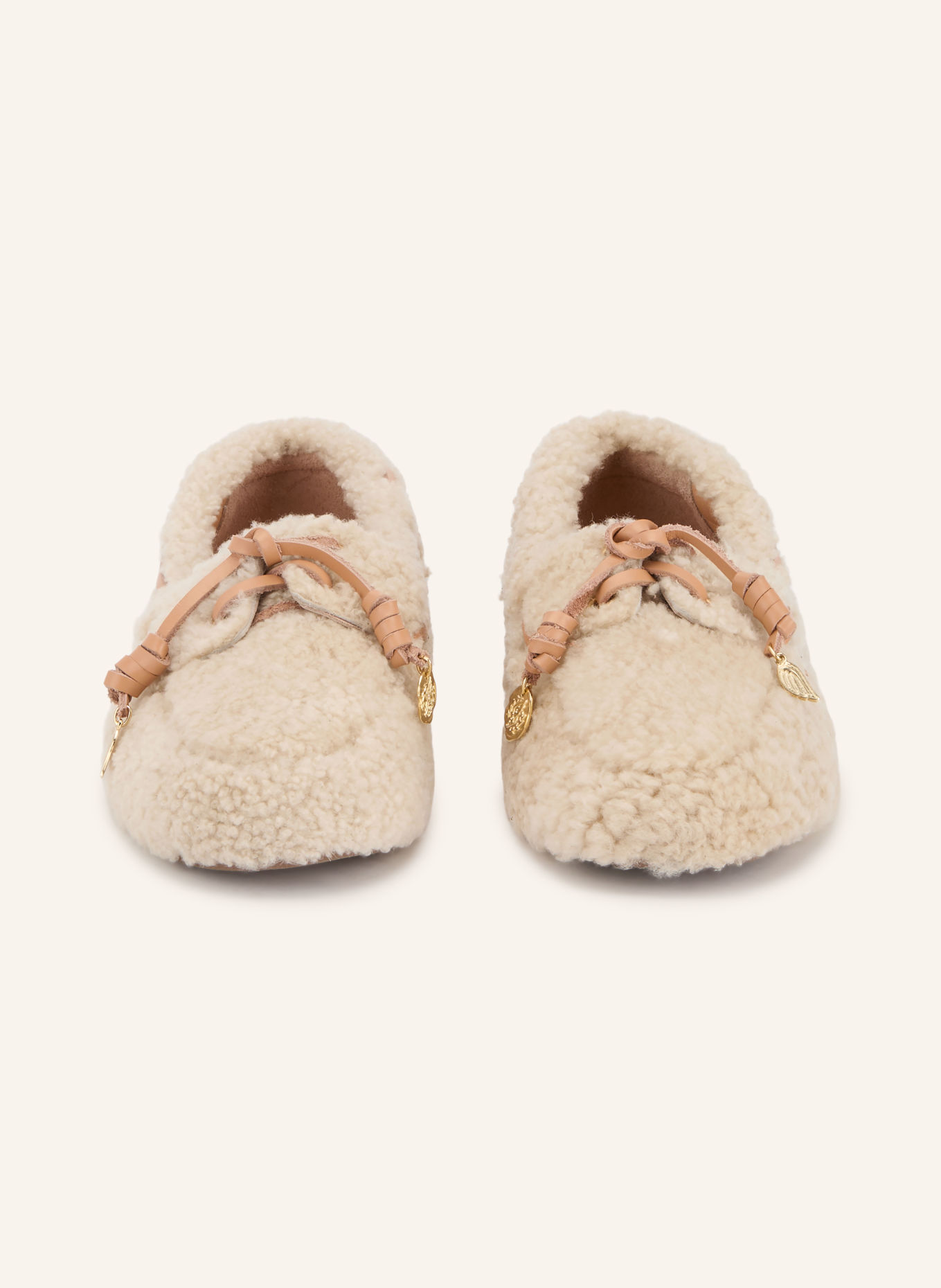 ANCIENT GREEK SANDALS PLIARIA Slip-ons: LIGHT BROWN