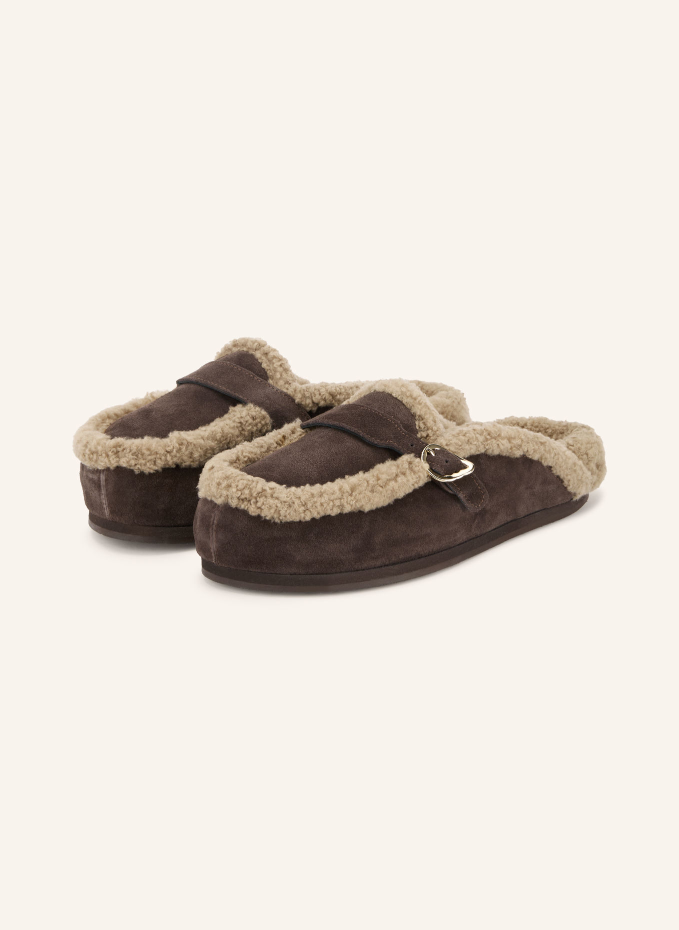 ANCIENT GREEK SANDALS Mules LILEA: DUNKELBRAUN / HELLBRAUN