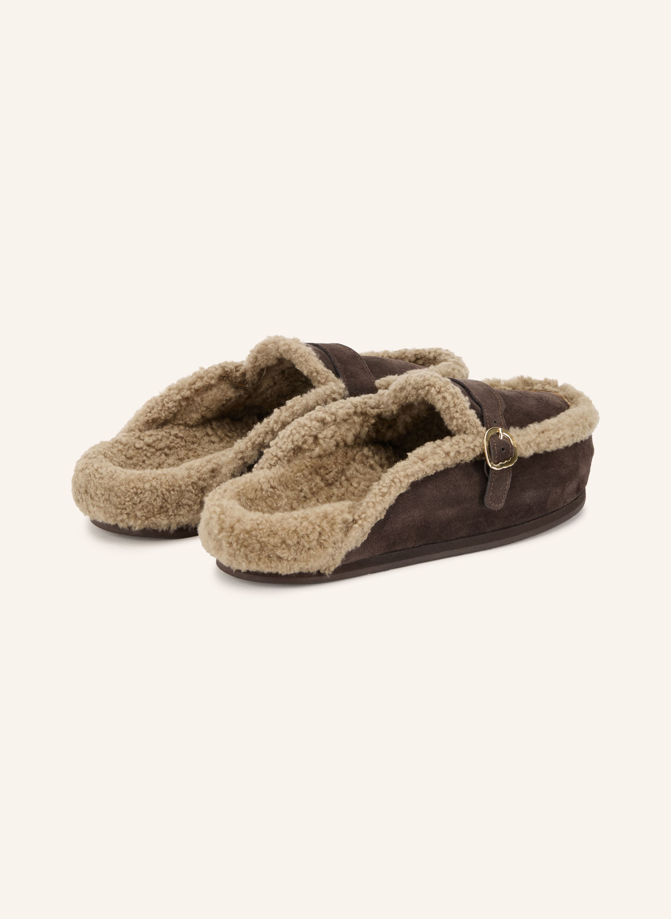 ANCIENT GREEK SANDALS Mules LILEA: DUNKELBRAUN / HELLBRAUN