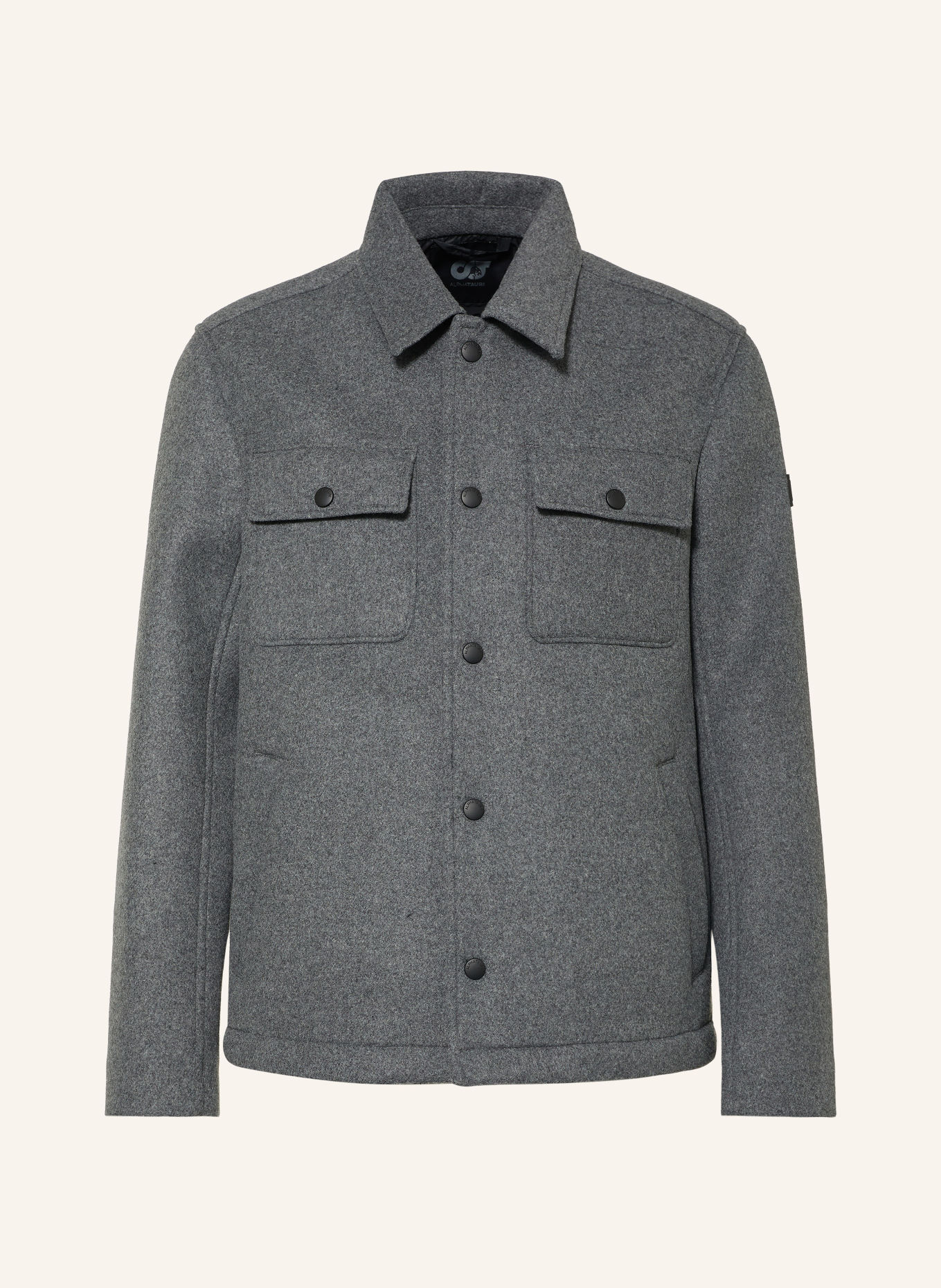 ALPHATAURI ORVILLE Overshirt: DARK GRAY