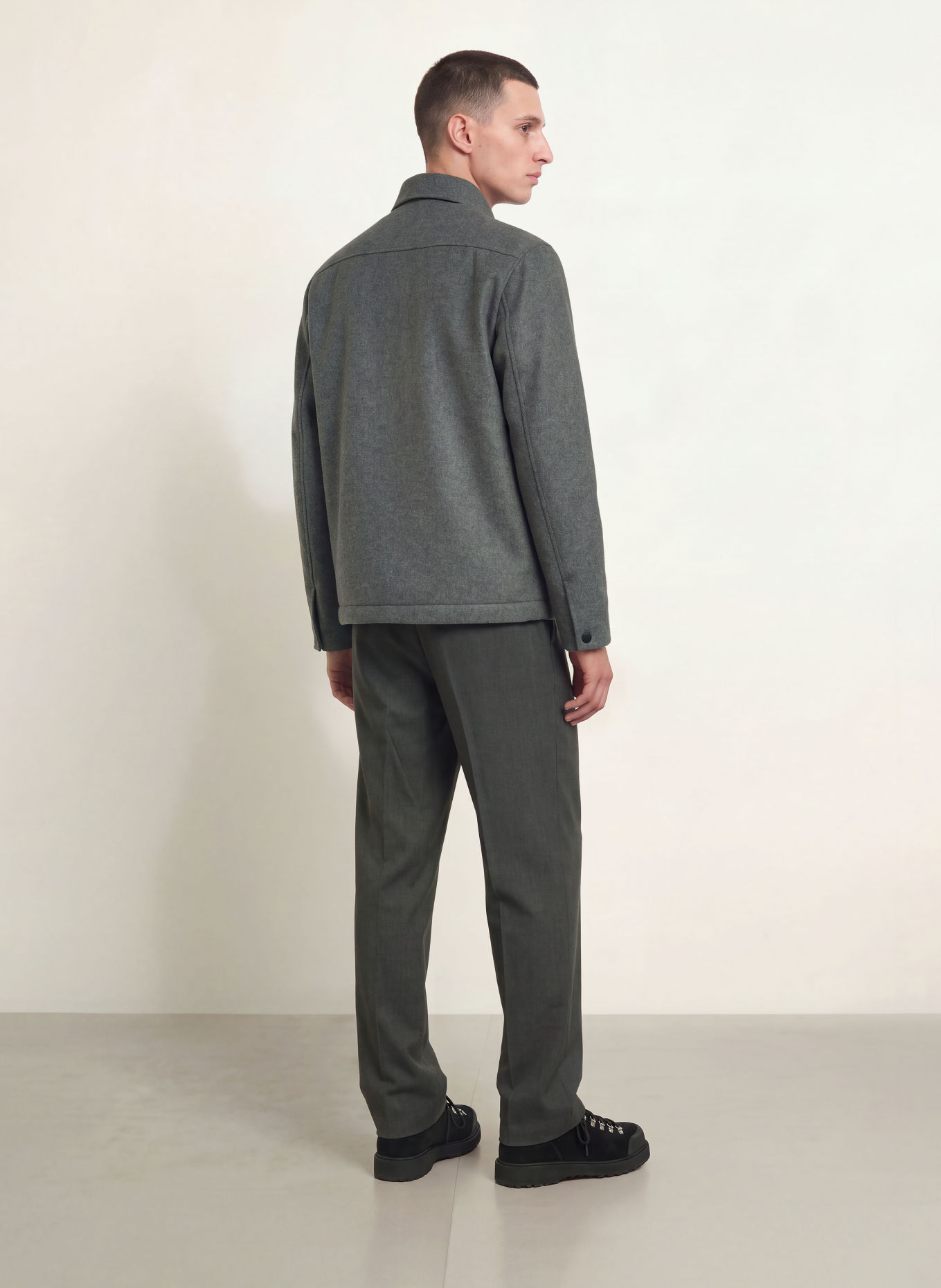 ALPHATAURI ORVILLE Overshirt: DARK GRAY