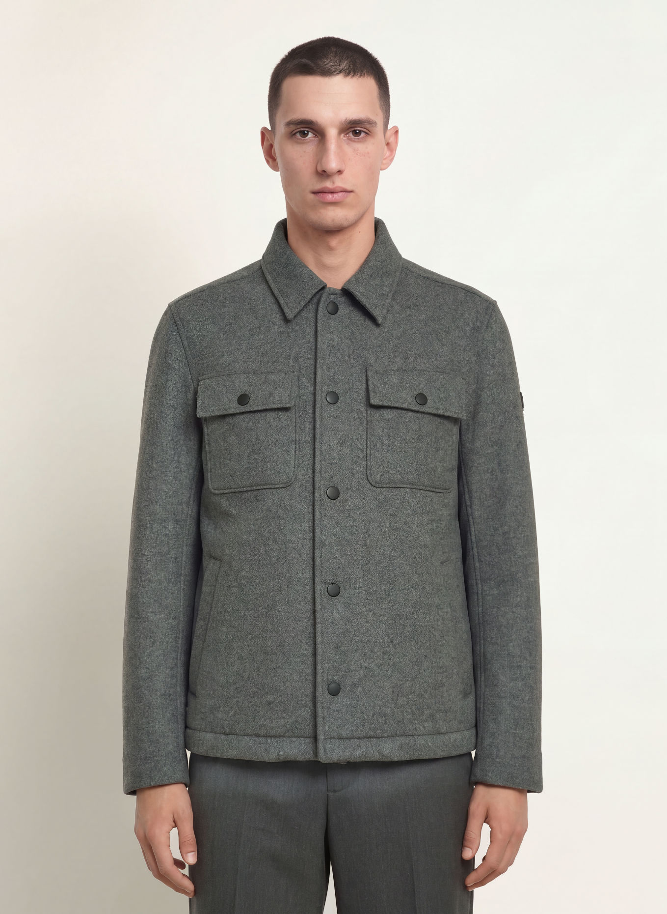 ALPHATAURI ORVILLE Overshirt: DARK GRAY