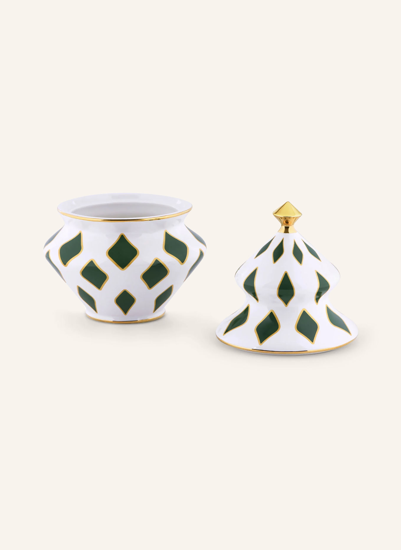 ALESSI Boîte de conservation DELIGHT: GROEN / OR / BLANC