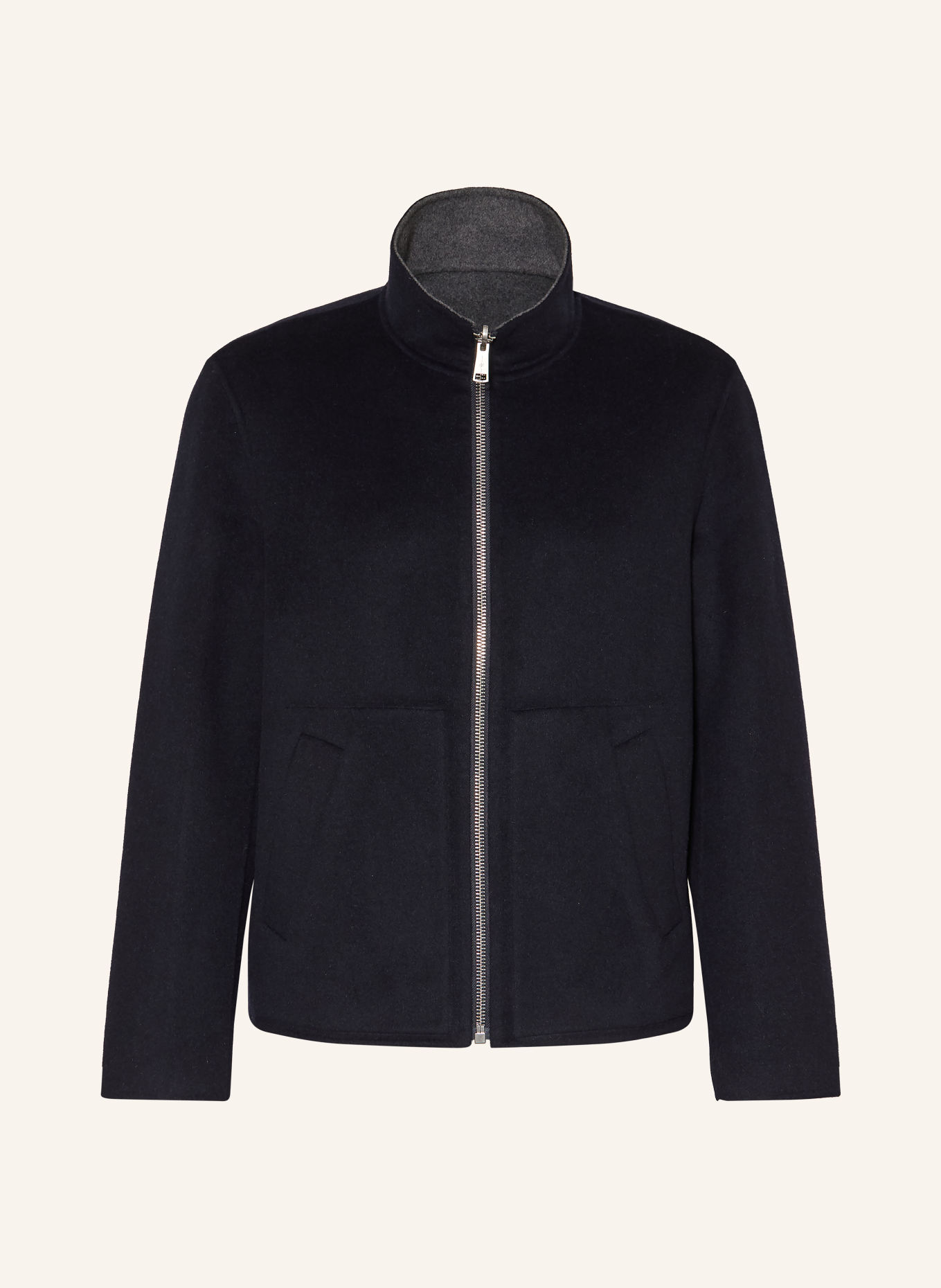Marc O'Polo Surveste réversible: BLEU FONCÉ / GRIS