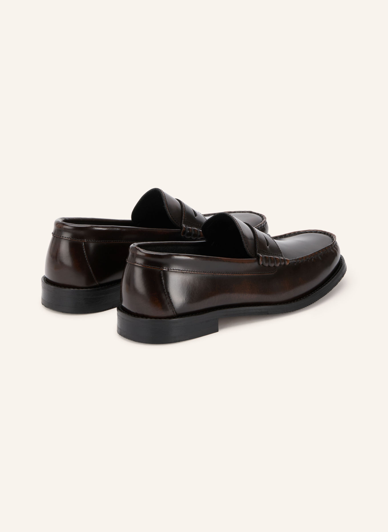 GARMENT PROJECT Loafers à barrette MILES: MARRON FONCÉ