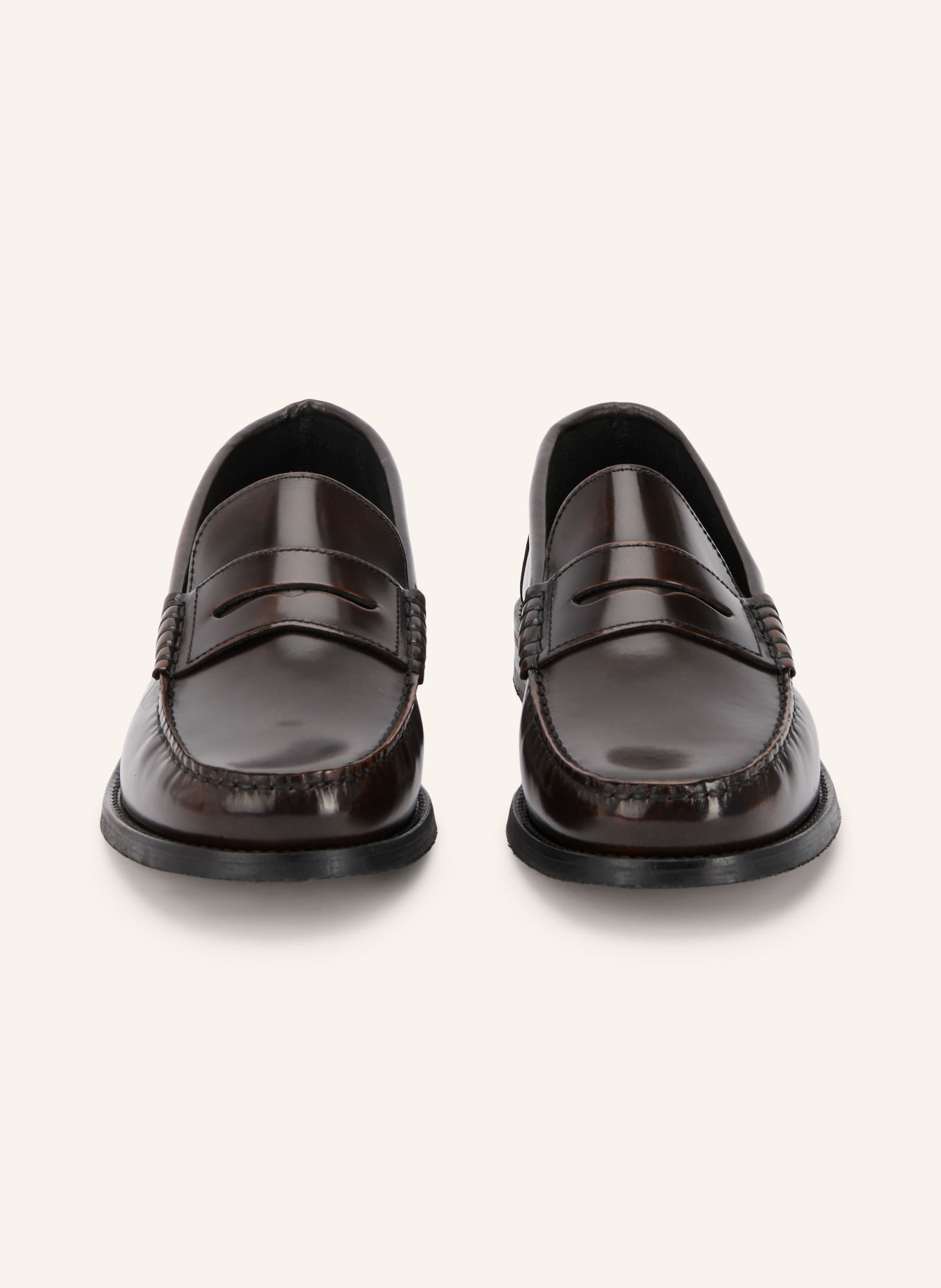 GARMENT PROJECT Loafers à barrette MILES: MARRON FONCÉ