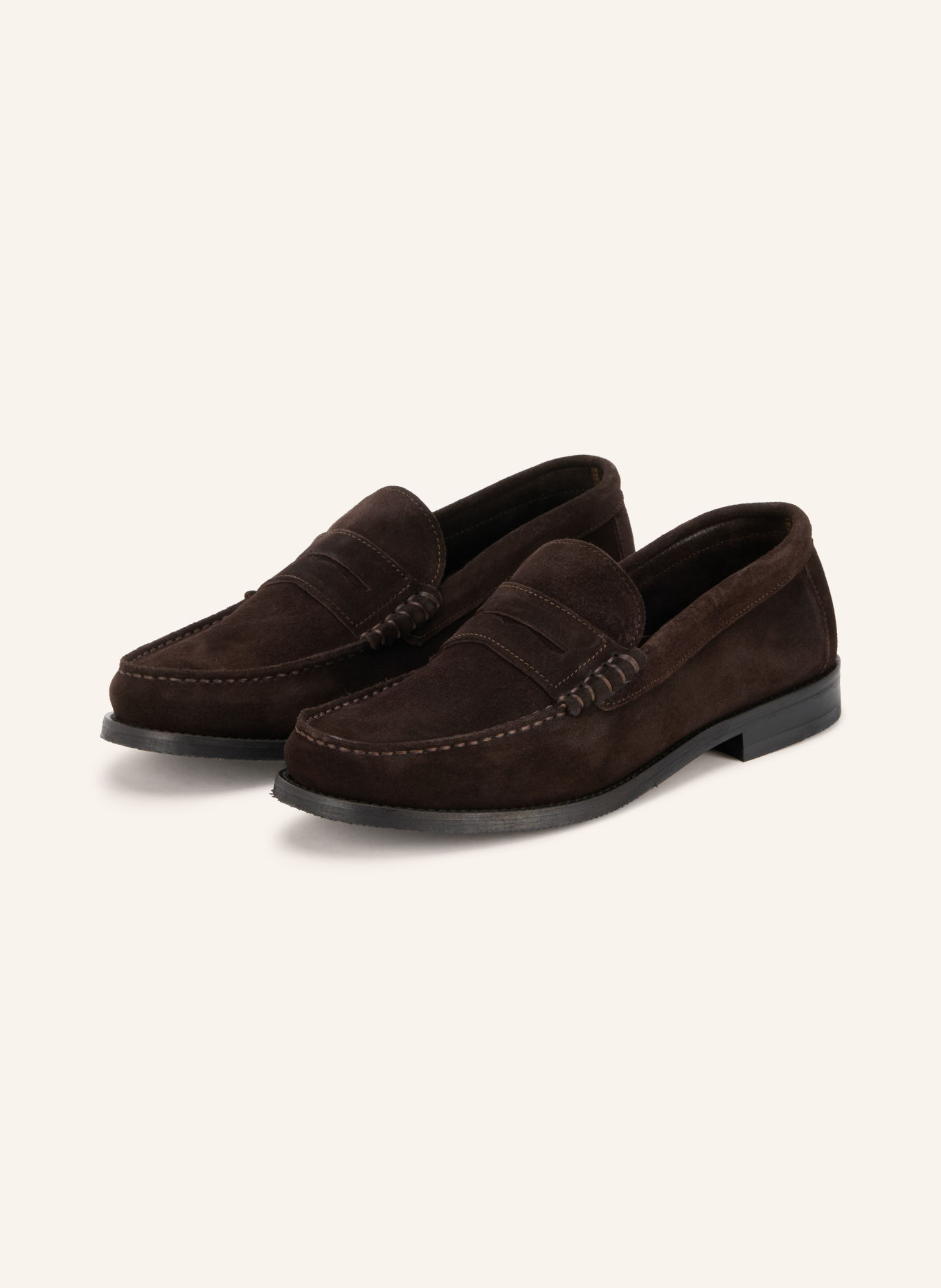 GARMENT PROJECT Loafers à barrette MILES: MARRON FONCÉ