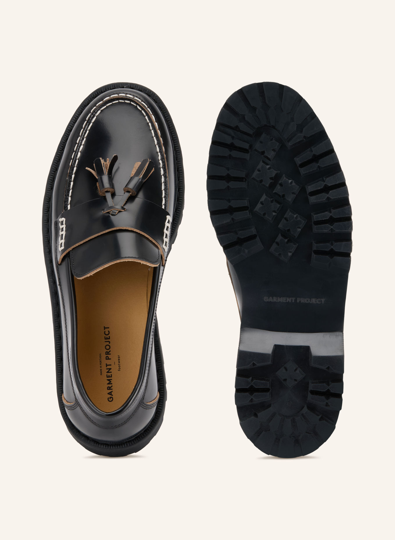 GARMENT PROJECT Loafer PETE: SCHWARZ