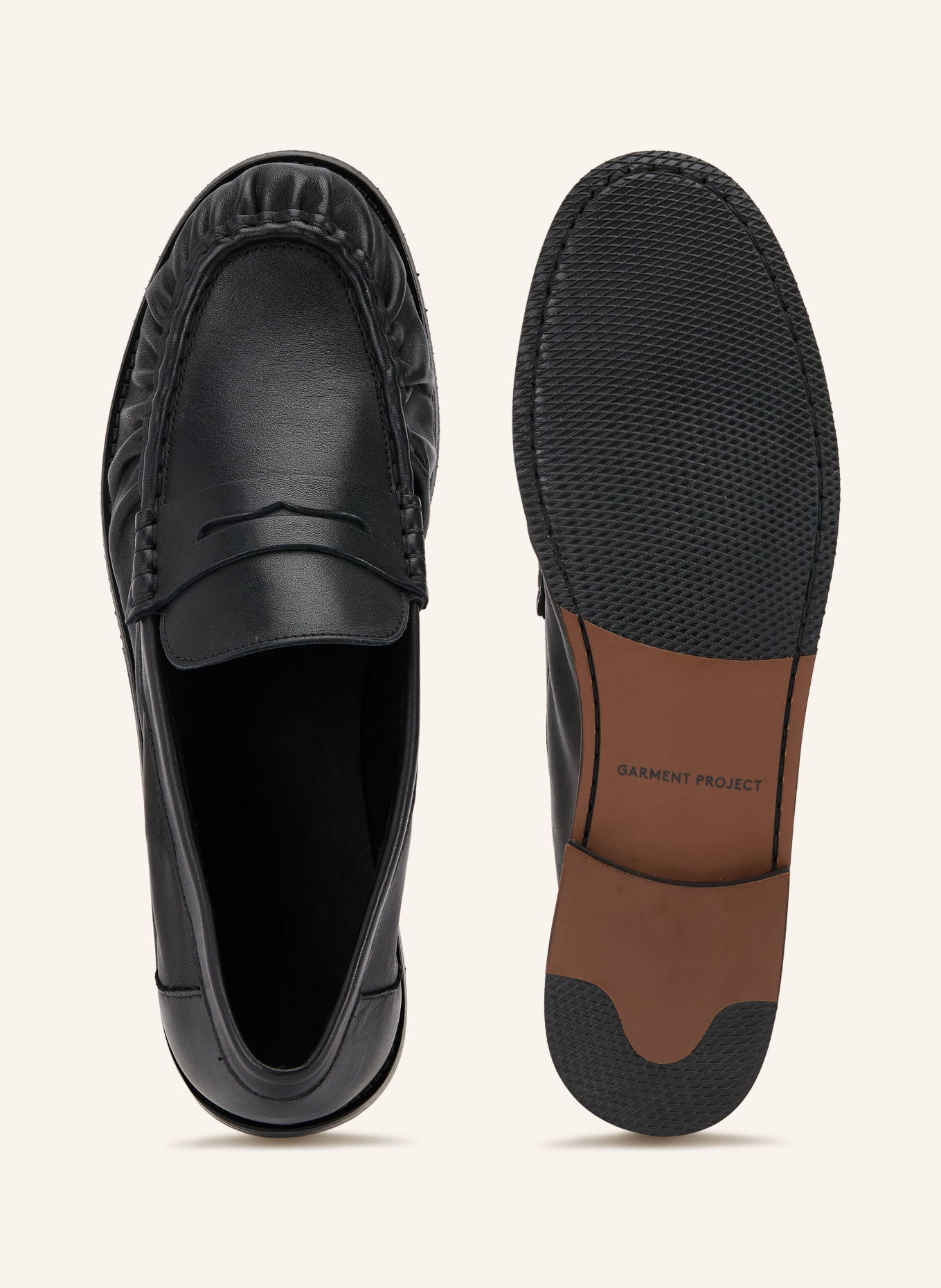 GARMENT PROJECT Loafers à barrette CHARLIE: NOIR