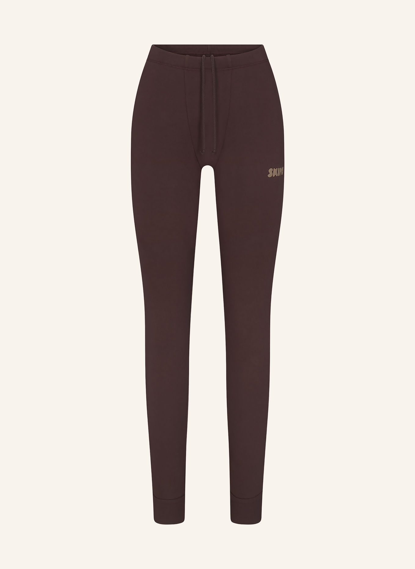 SKIMS Pohodlné domácí legíny COTTON FLEECE: ESPRESSO