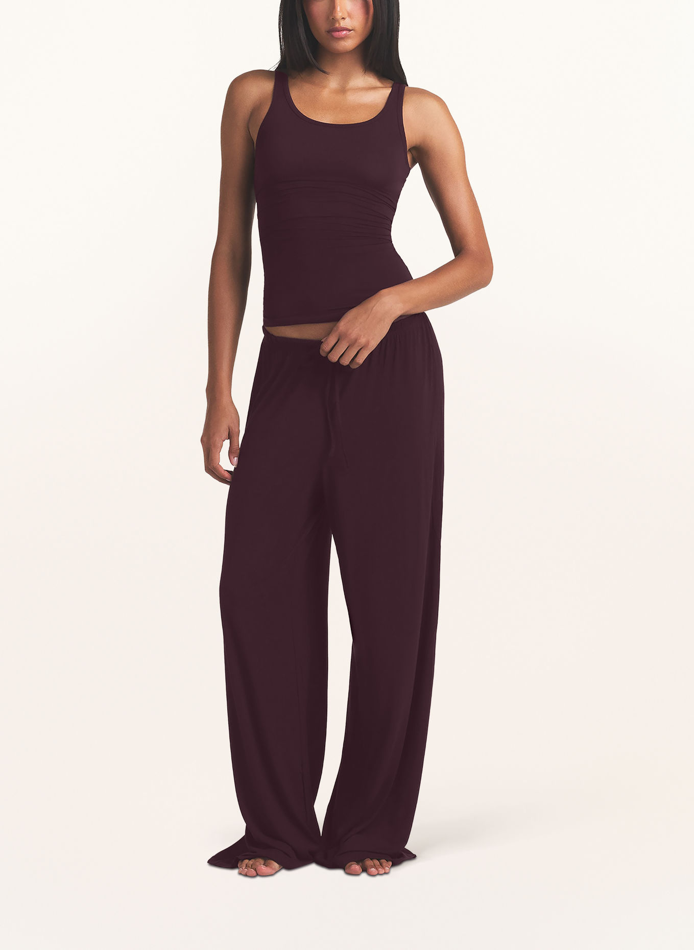 SKIMS CLOUD SLEEP Pajama bottoms: CURRANT