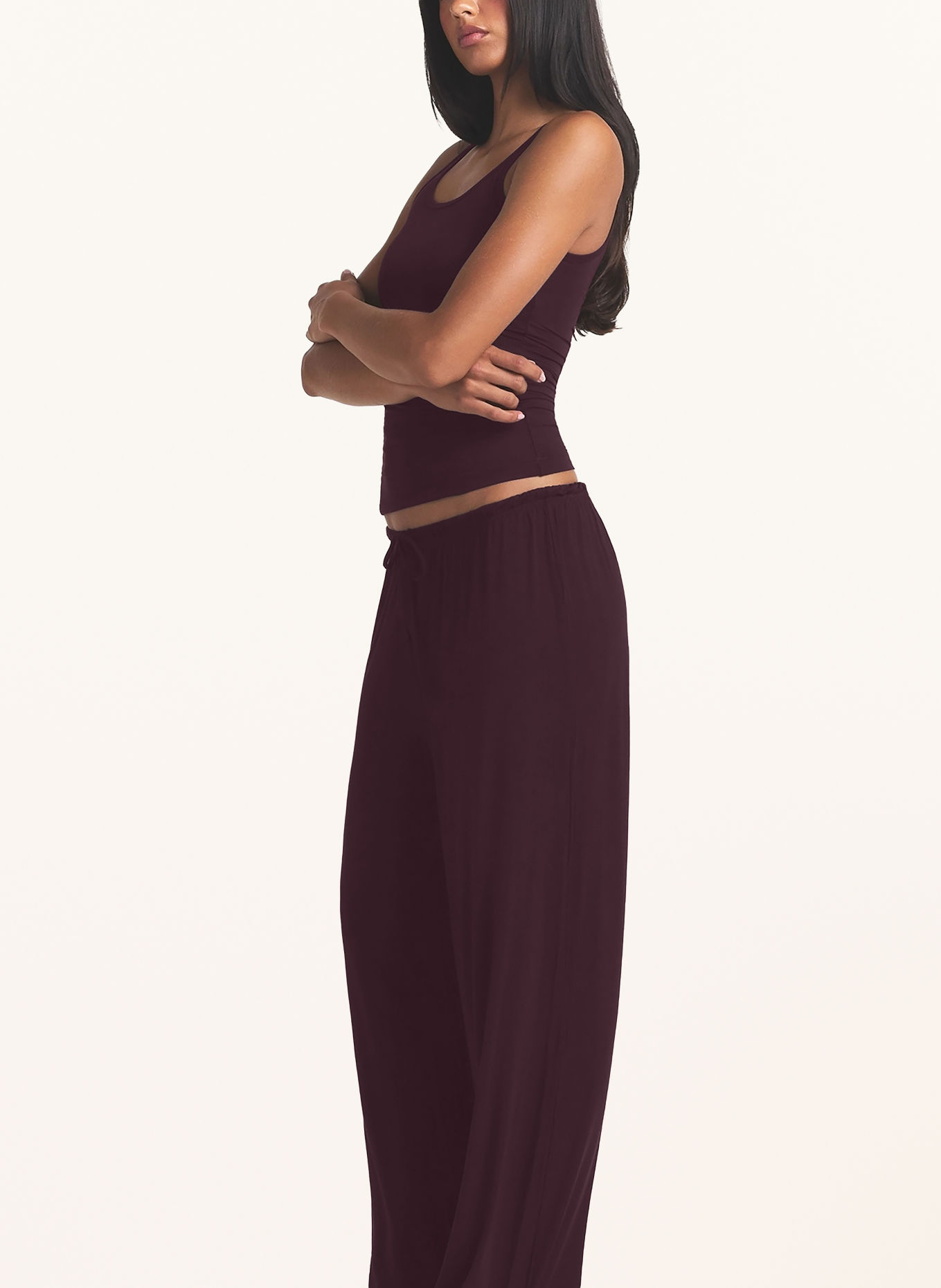 SKIMS CLOUD SLEEP Pajama bottoms: CURRANT