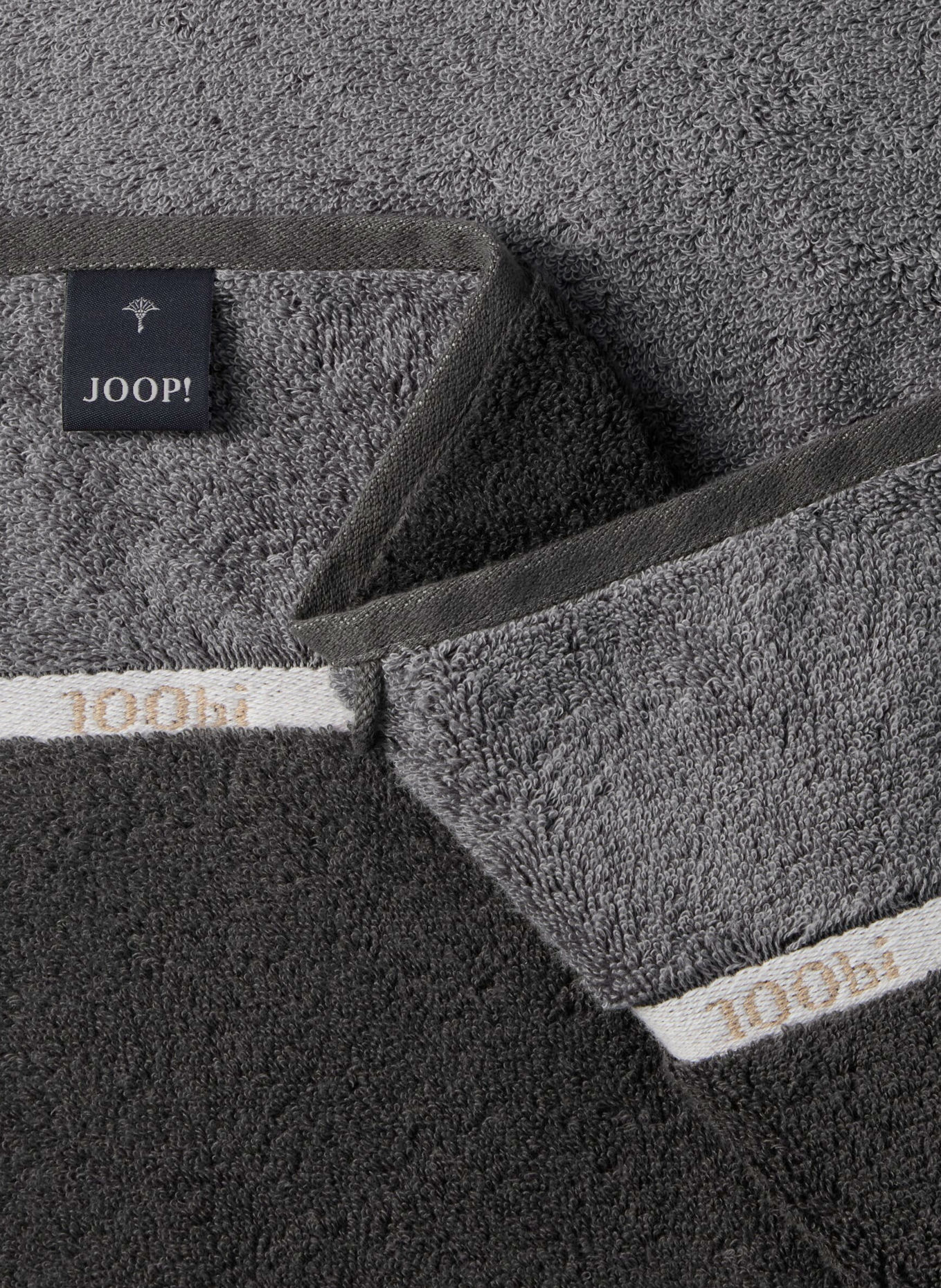 JOOP! Handdoek JOOP! LINES: GRIJS / BEIGE / DONKERGRIJS