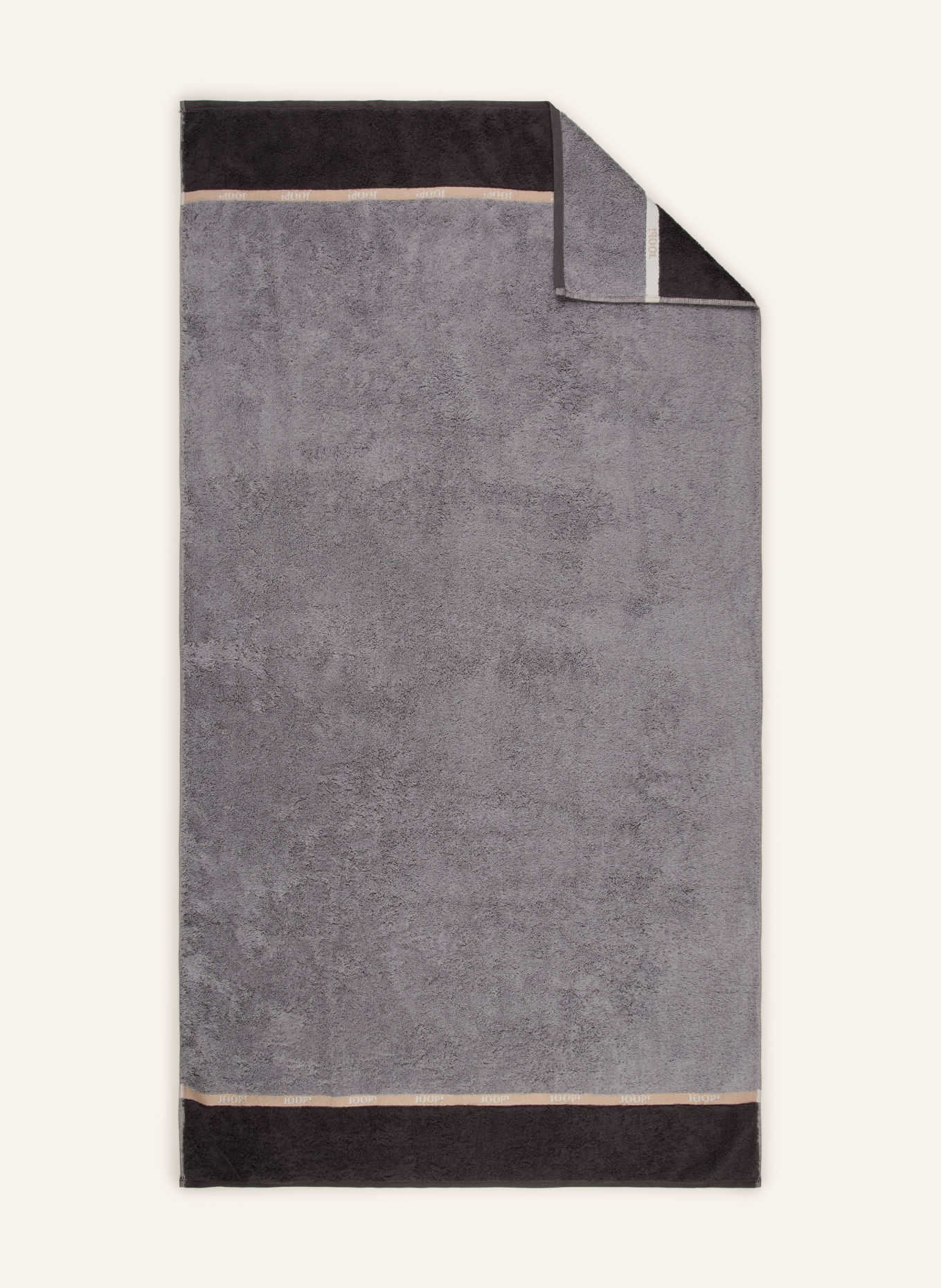 JOOP! Duschtuch JOOP! LINES: GRAU / BEIGE / DUNKELGRAU