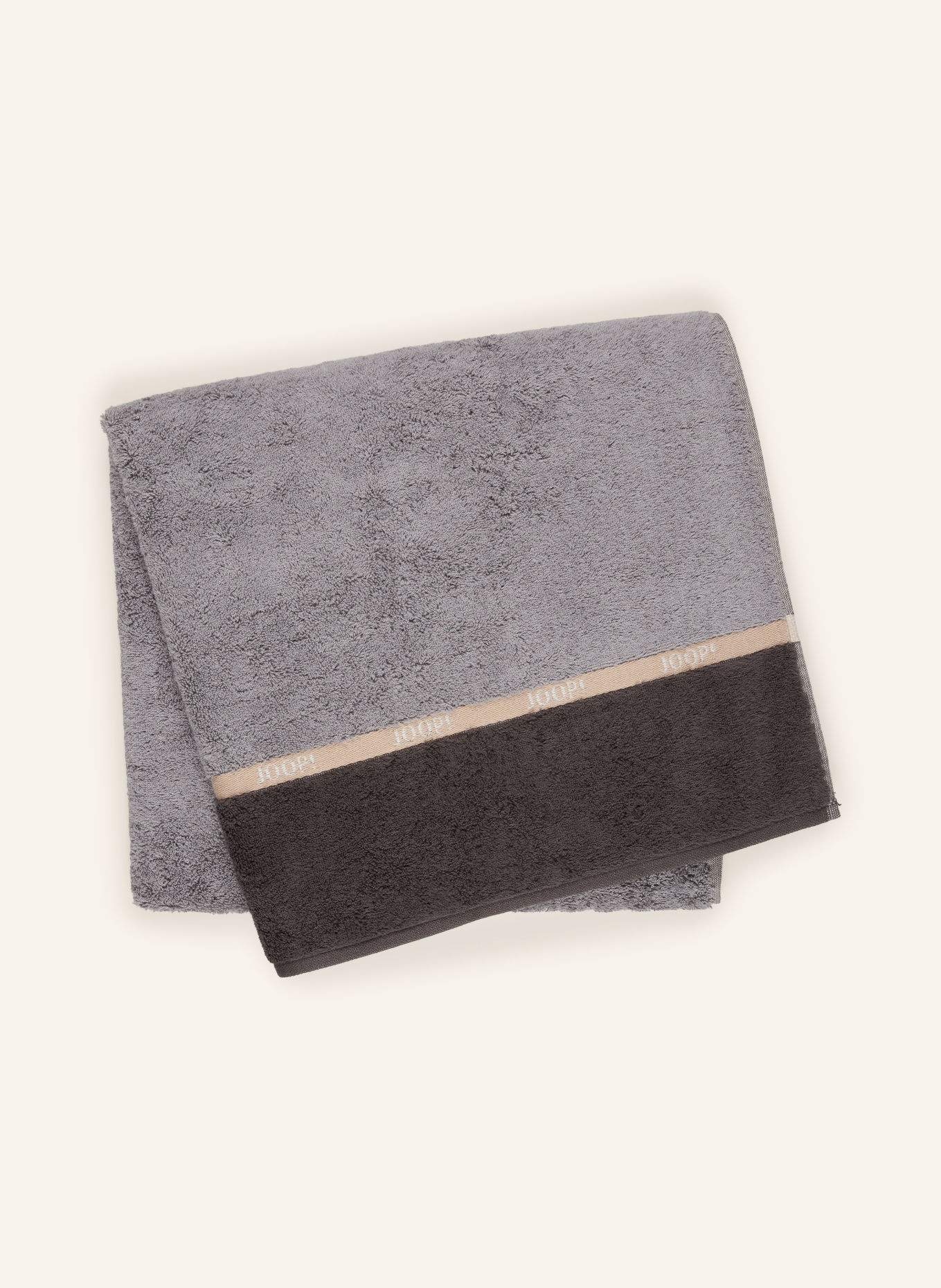 JOOP! Duschtuch JOOP! LINES: GRAU / BEIGE / DUNKELGRAU