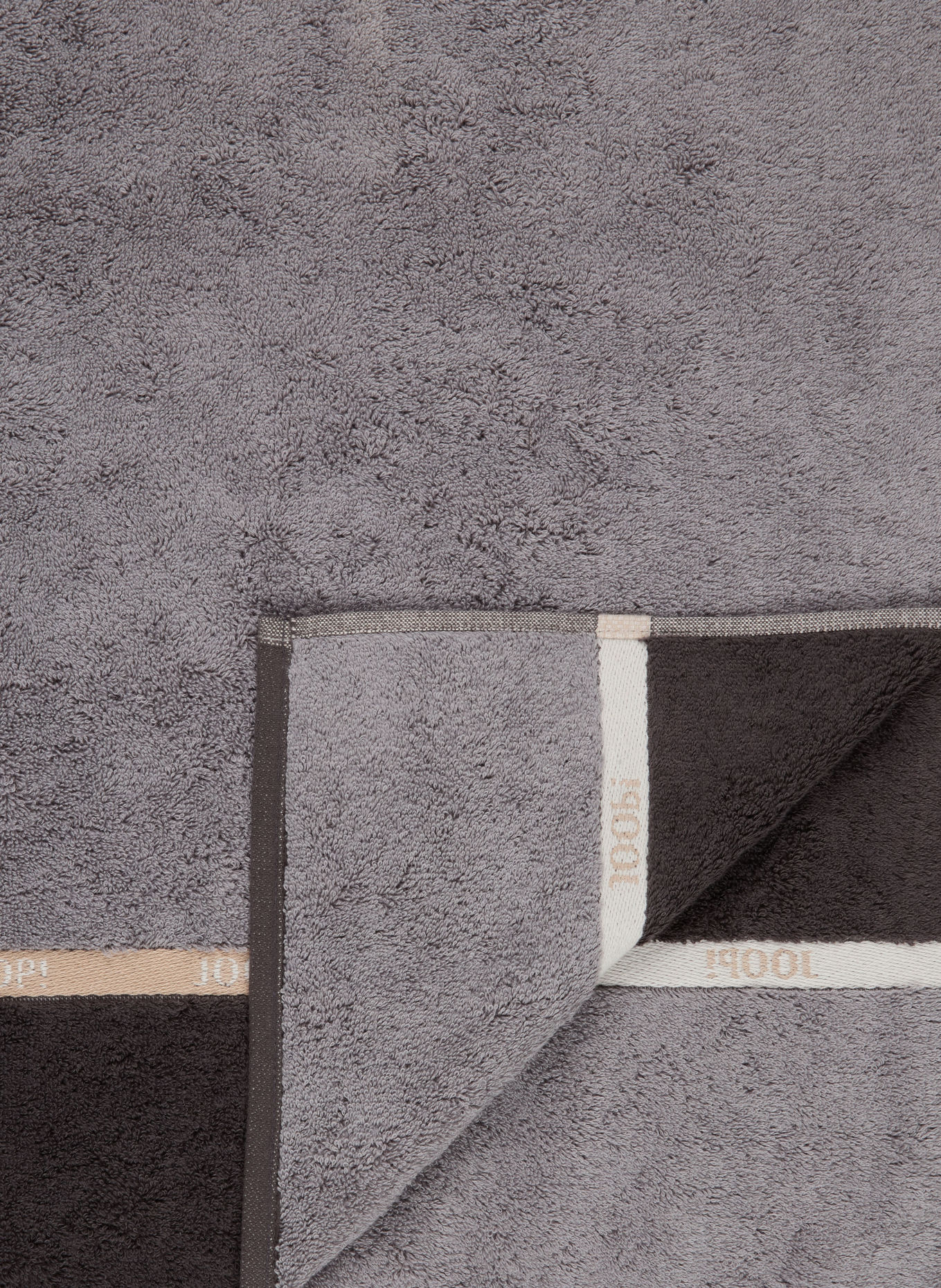 JOOP! Duschtuch JOOP! LINES: GRAU / BEIGE / DUNKELGRAU