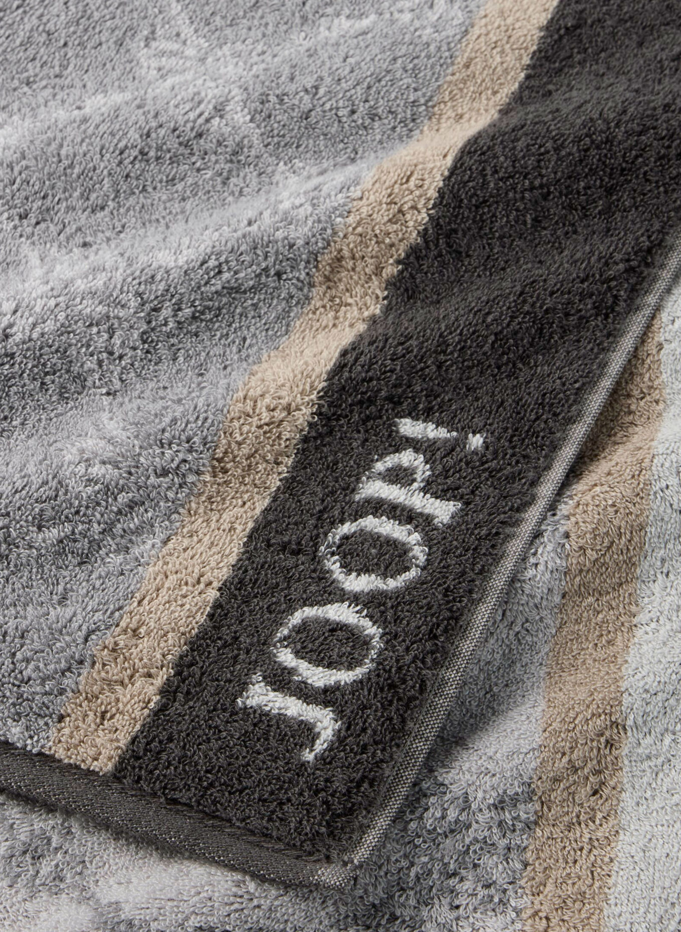 JOOP! JOOP! LINES Hand towel: GRAY / BEIGE / DARK GRAY