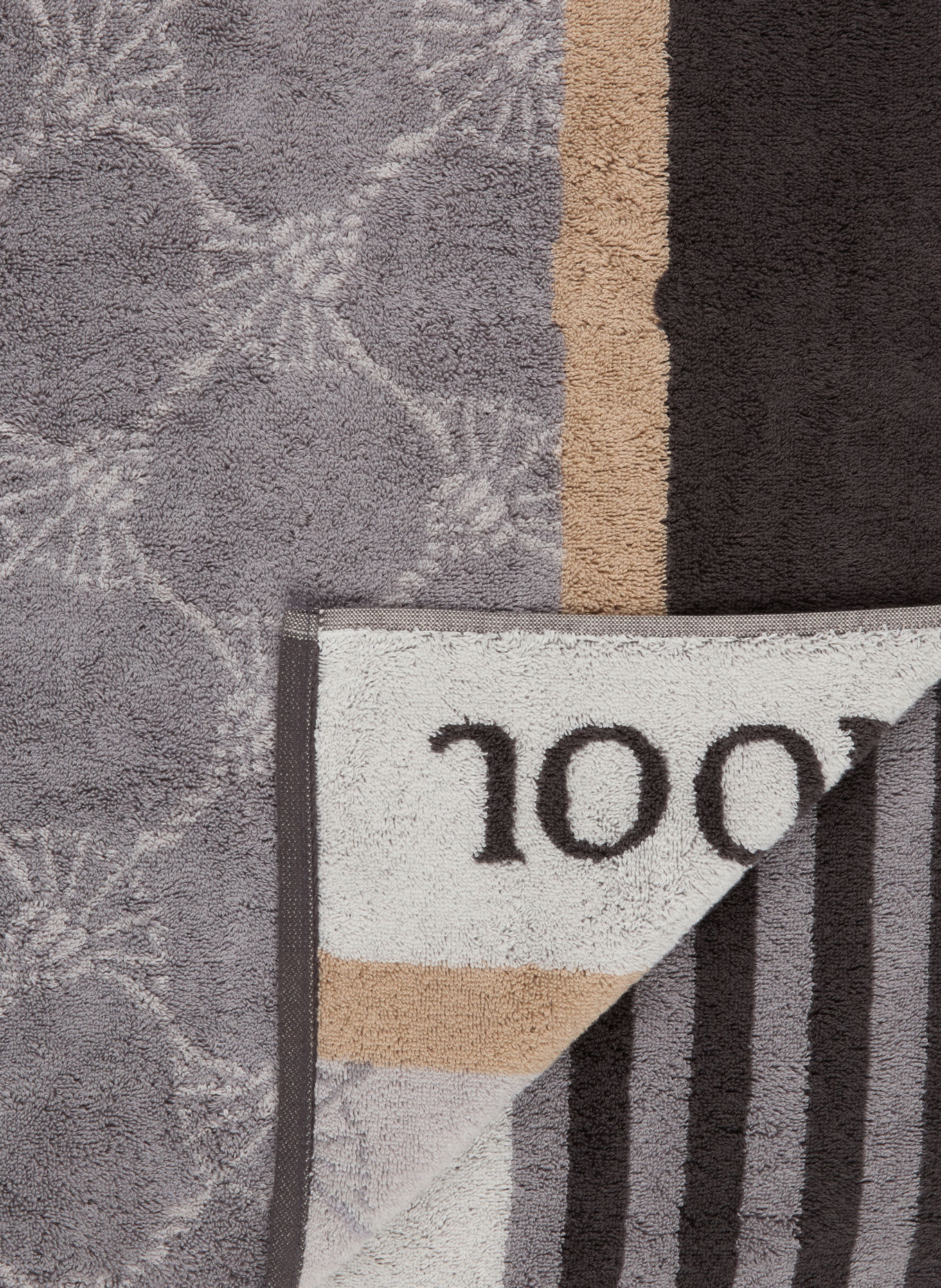 JOOP! Duschtuch JOOP! LINES: GRAU / BEIGE / DUNKELGRAU