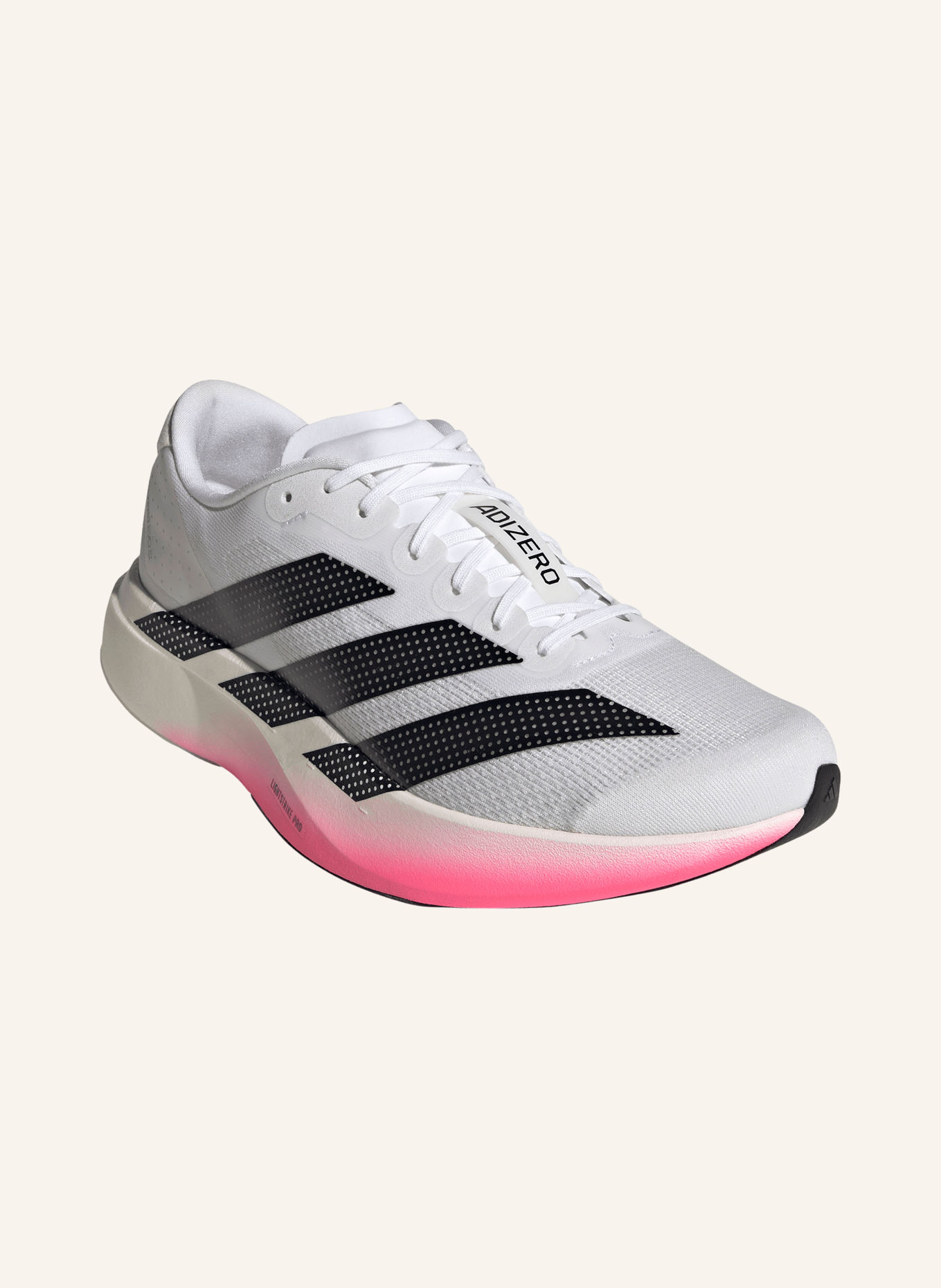 adidas Laufschuhe ADIZERO EVO SL: WEISS / NEONROT / SCHWARZ
