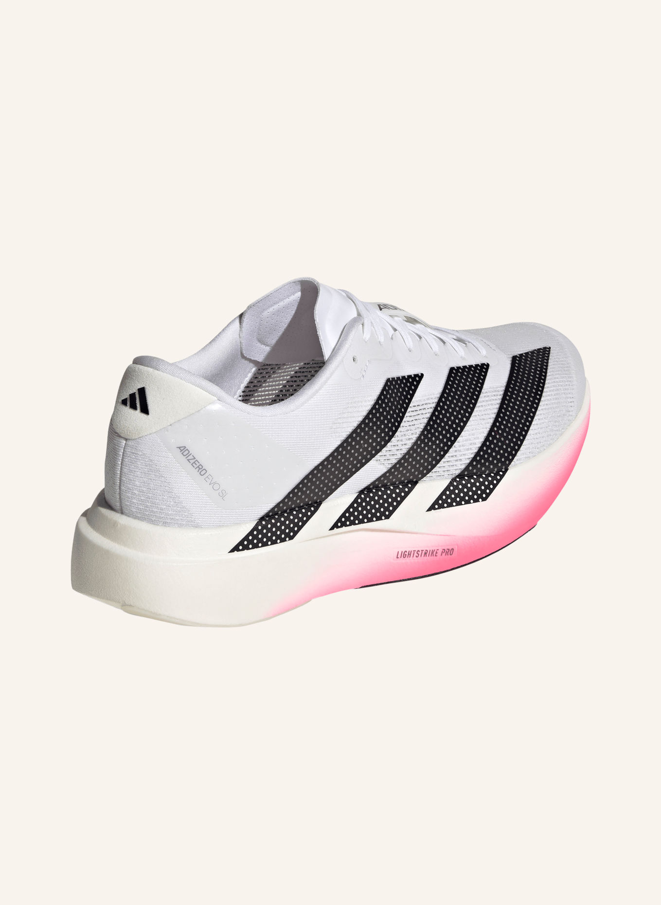 adidas Laufschuhe ADIZERO EVO SL: WEISS / NEONROT / SCHWARZ