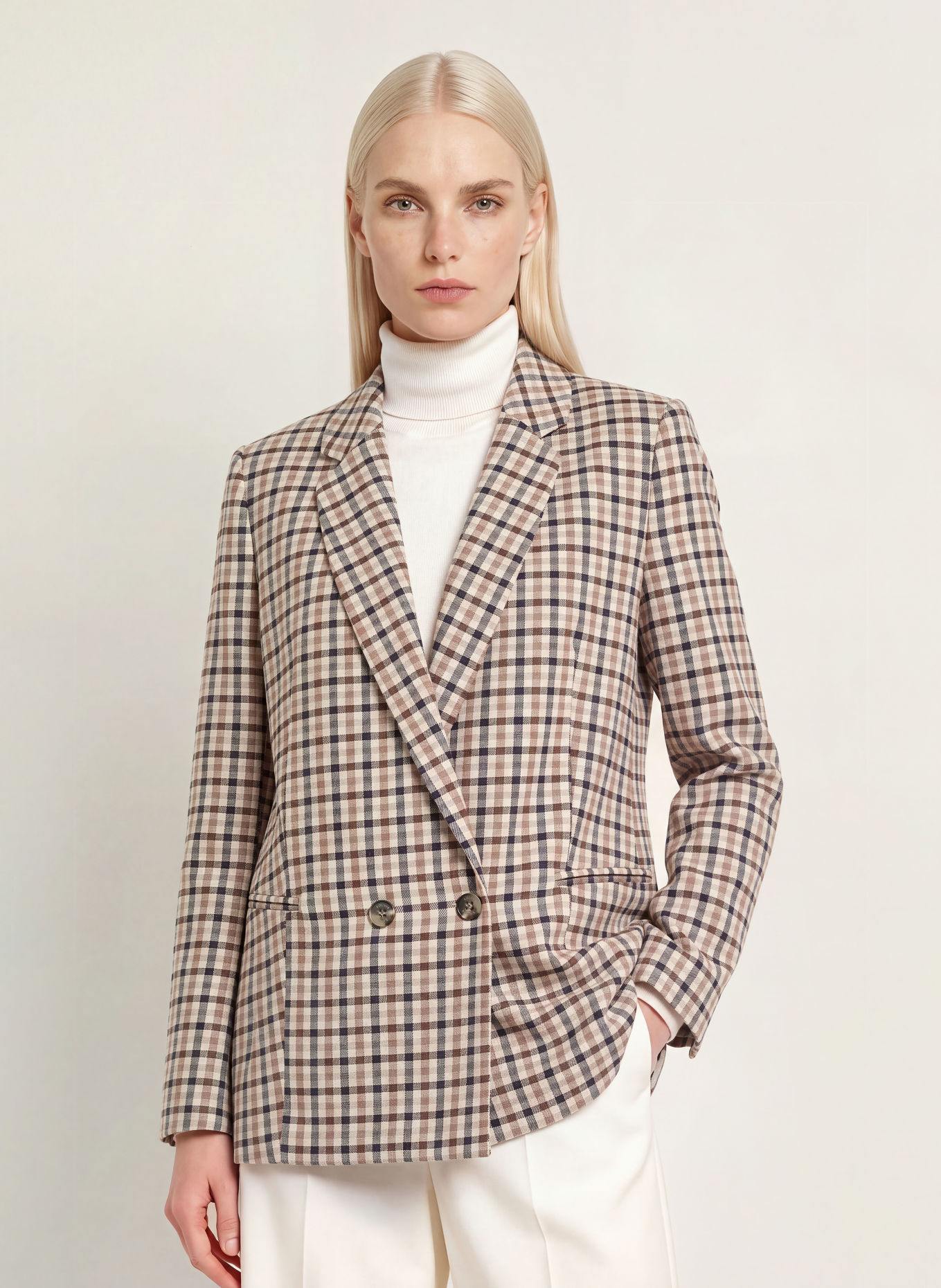 s.Oliver Blazer: BEIGE / DUNKELBRAUN