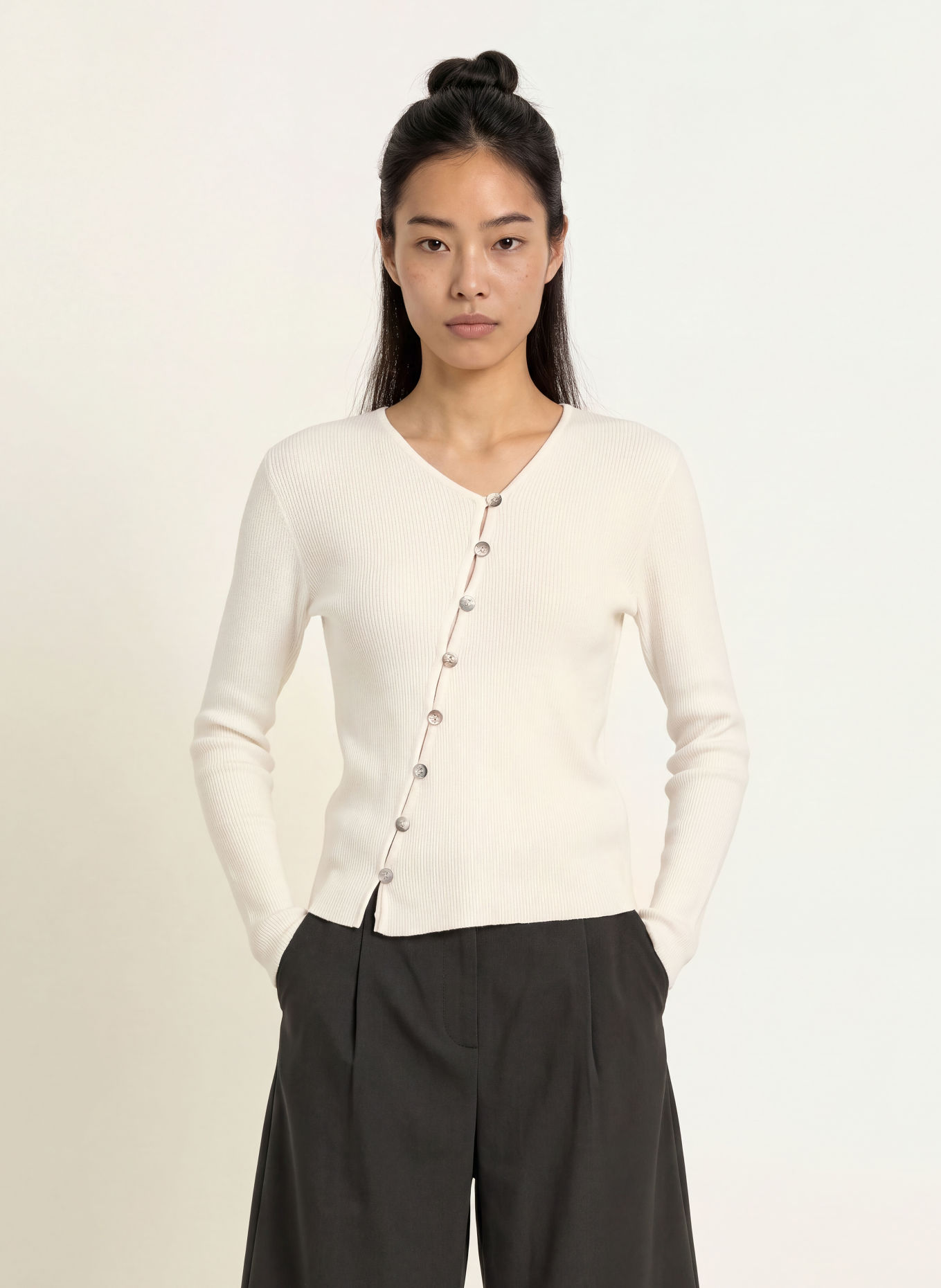NEO NOIR MILLERA Cardigan: CREAM