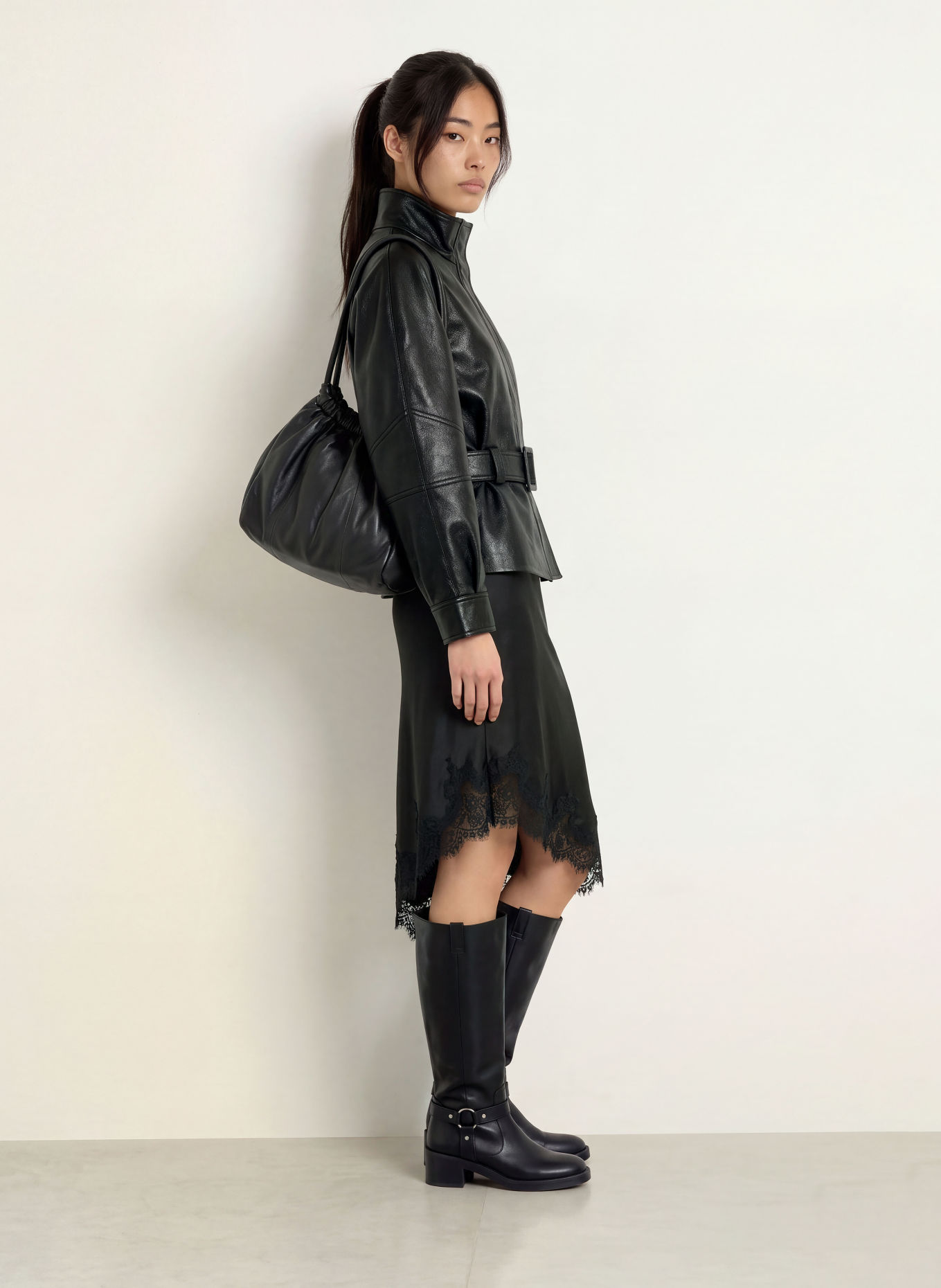 NEO NOIR Blouson JACLYN in Lederoptik: SCHWARZ