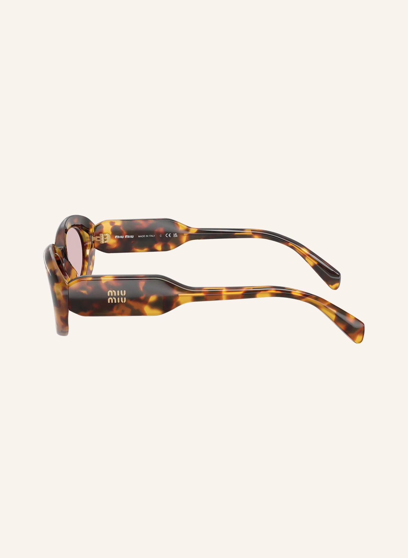 MIU MIU Zonnebril MU C01S: HAVANA/ ROZE